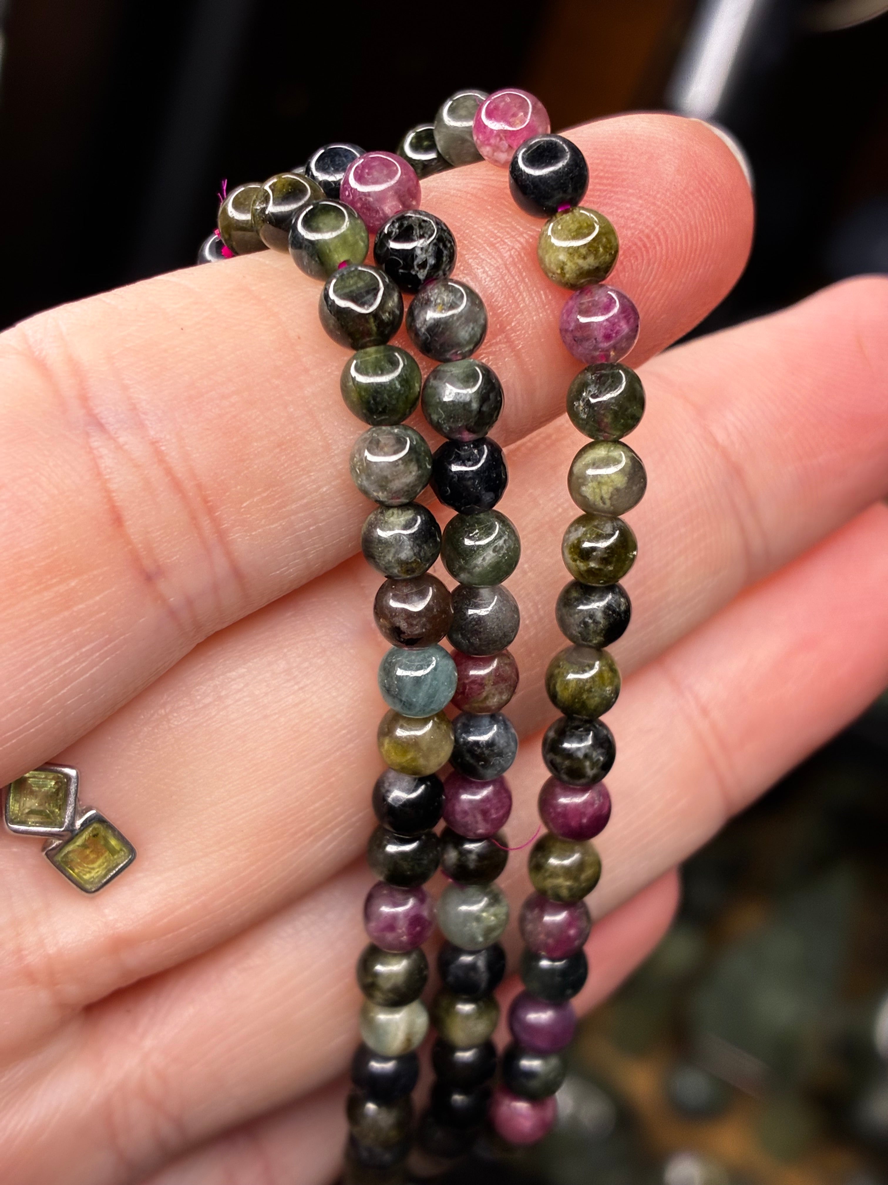 2mm Mixed Tourmaline Bracelet