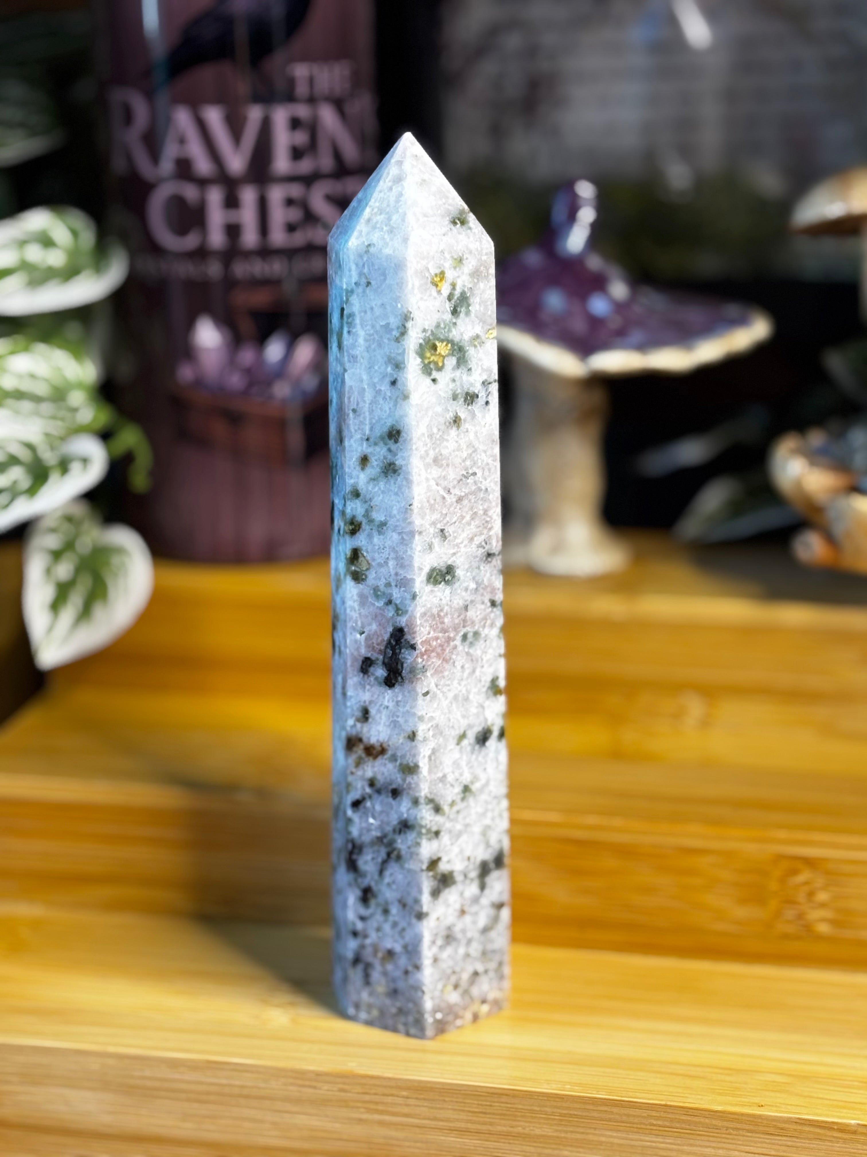Pink Aventurine & Larvakite Tower