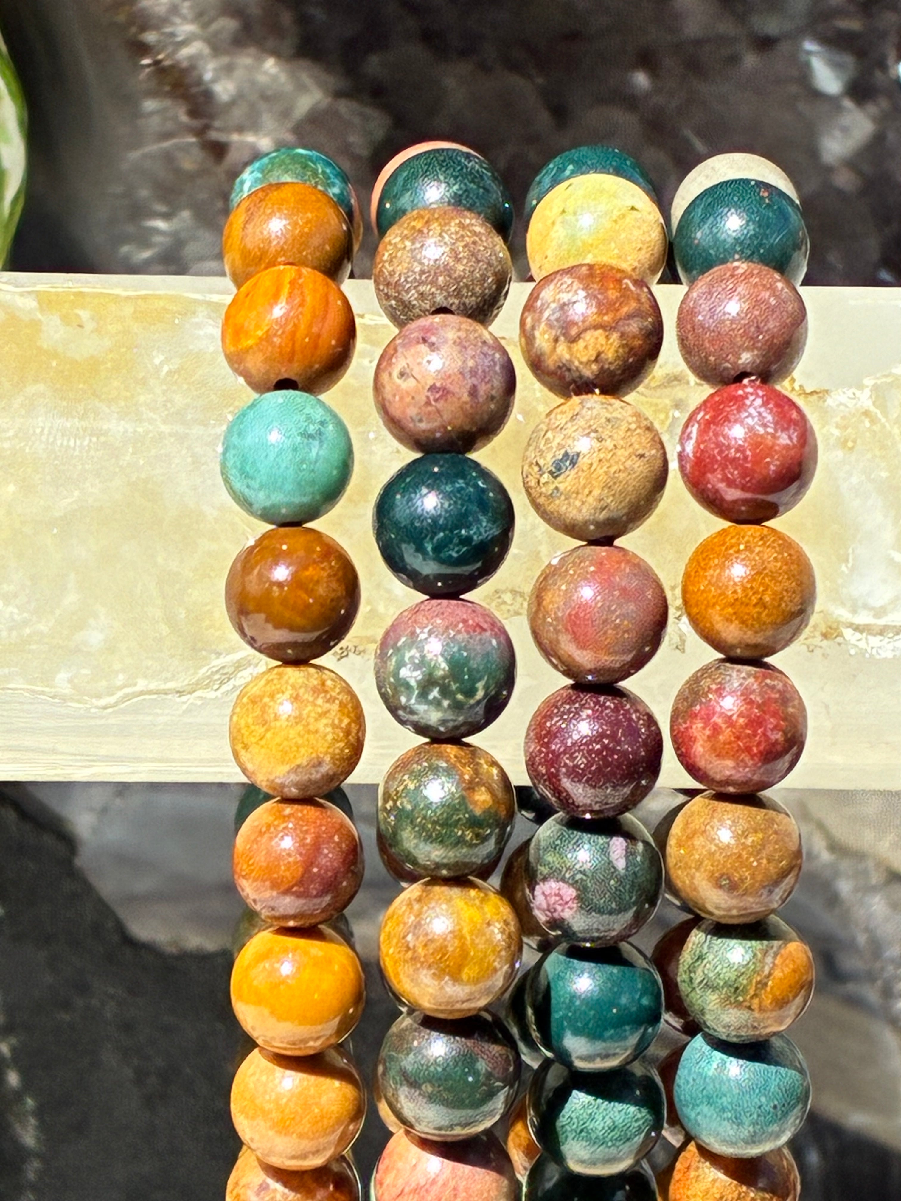 8mm Ocean Jasper Bracelet