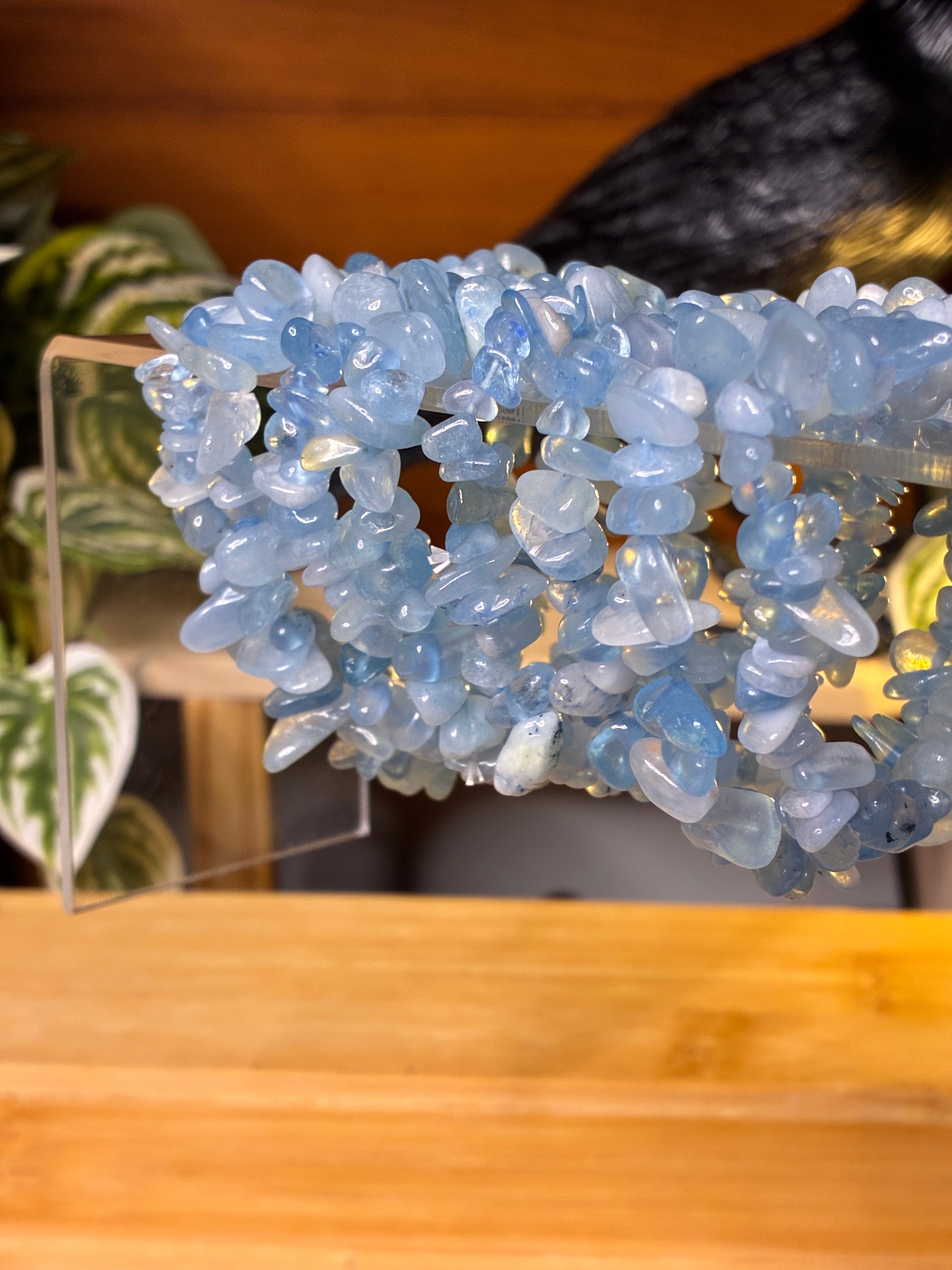 Aquamarine Chip Bracelets