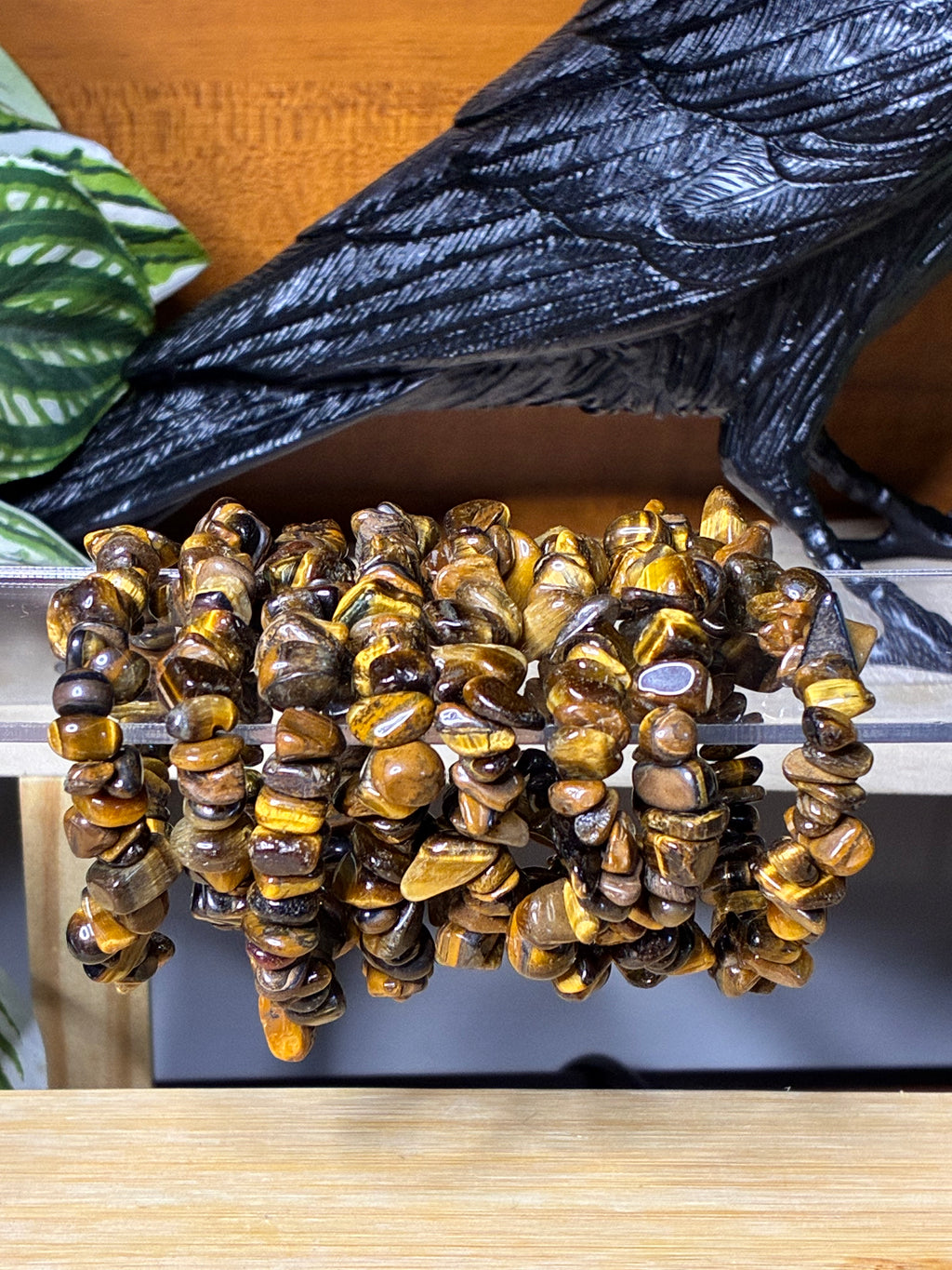 Tigers Eye/Iron Chip Bracelets