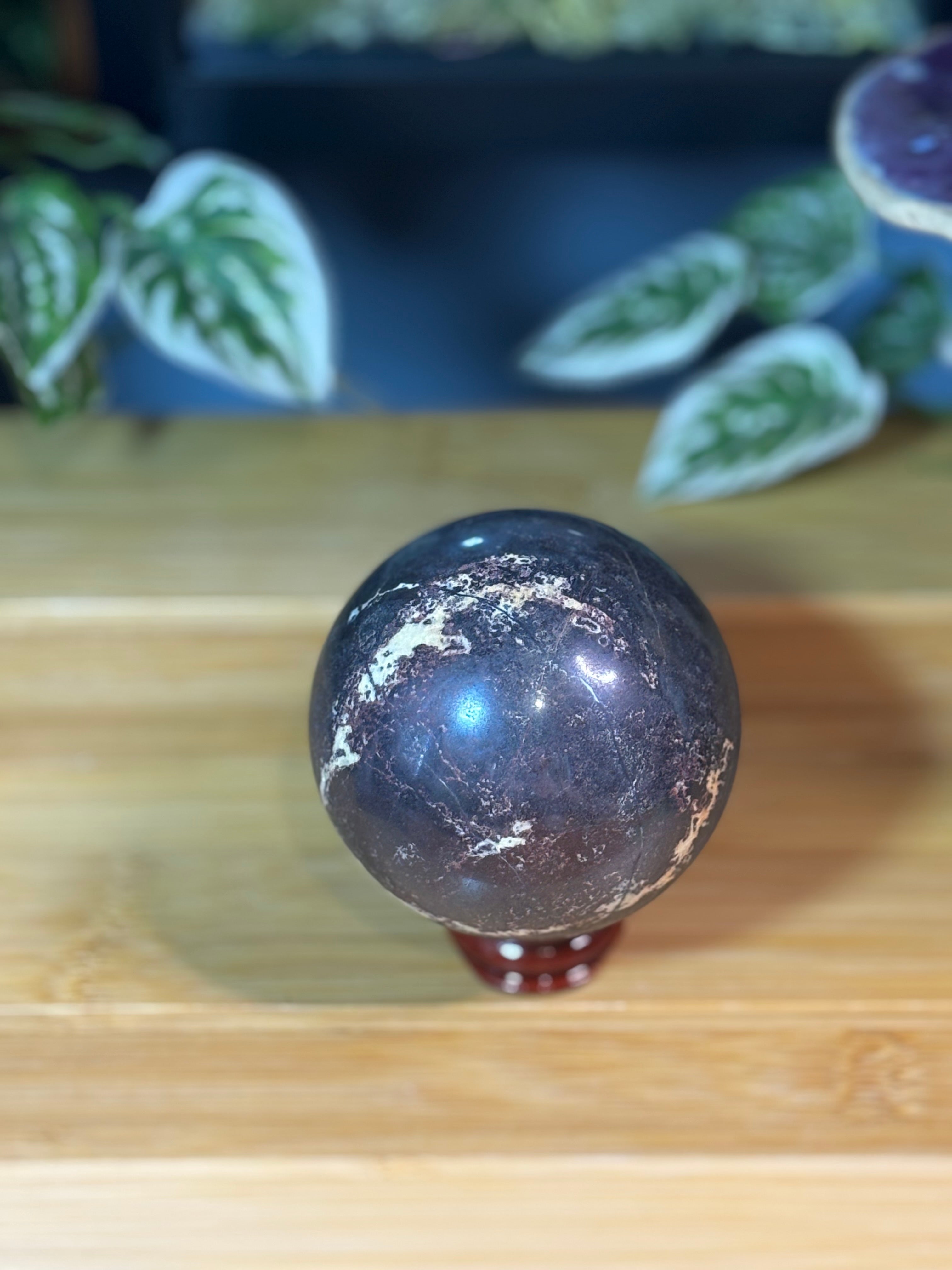 Hematite Sphere w/Inclusions