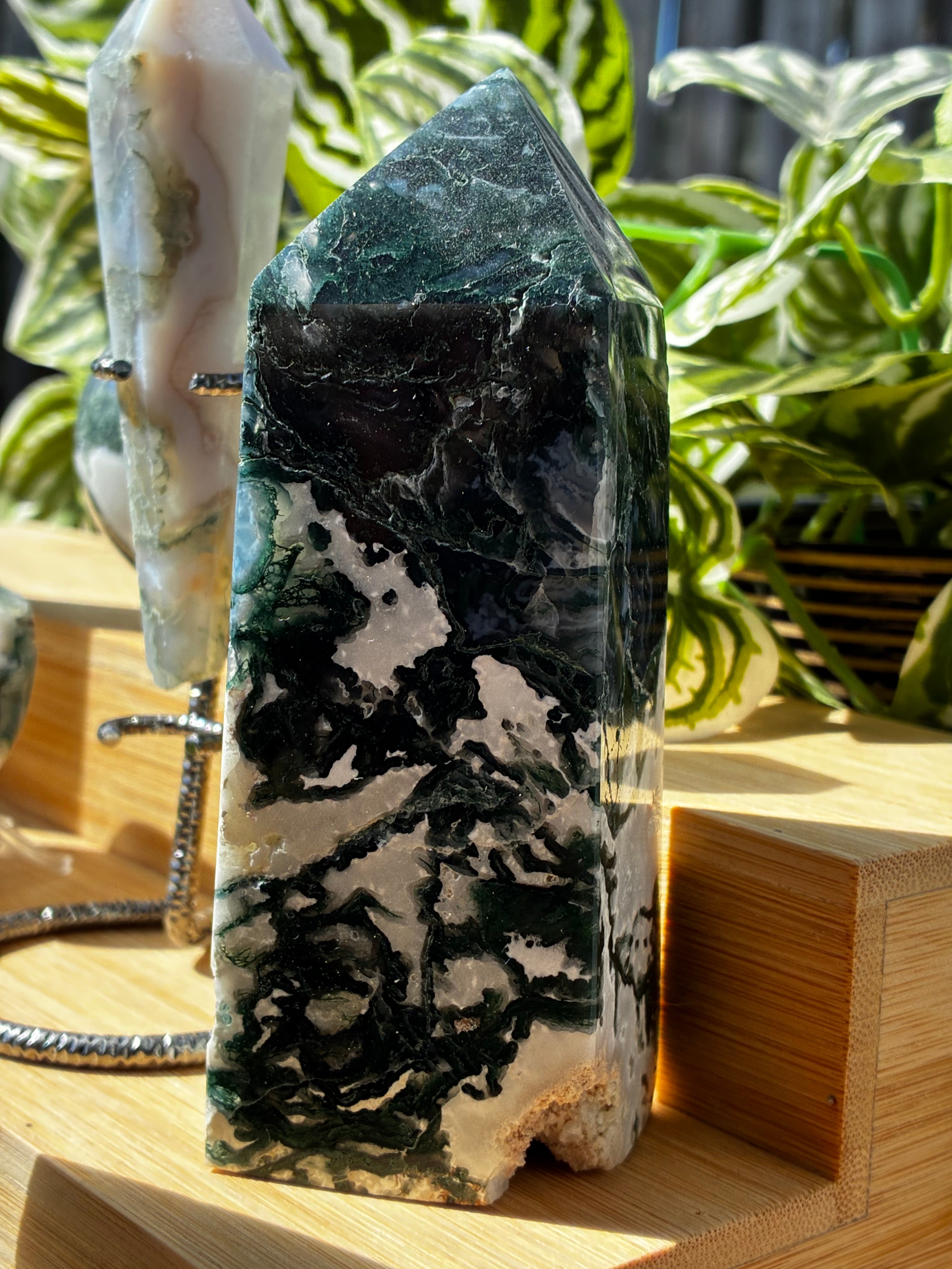 Moss Agate Grounding Pack