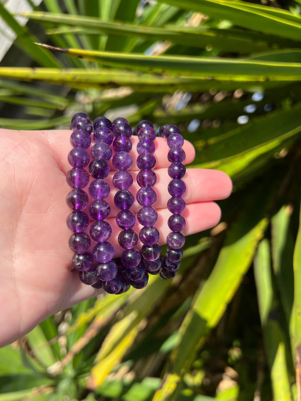 8mm Amethyst Bracelet