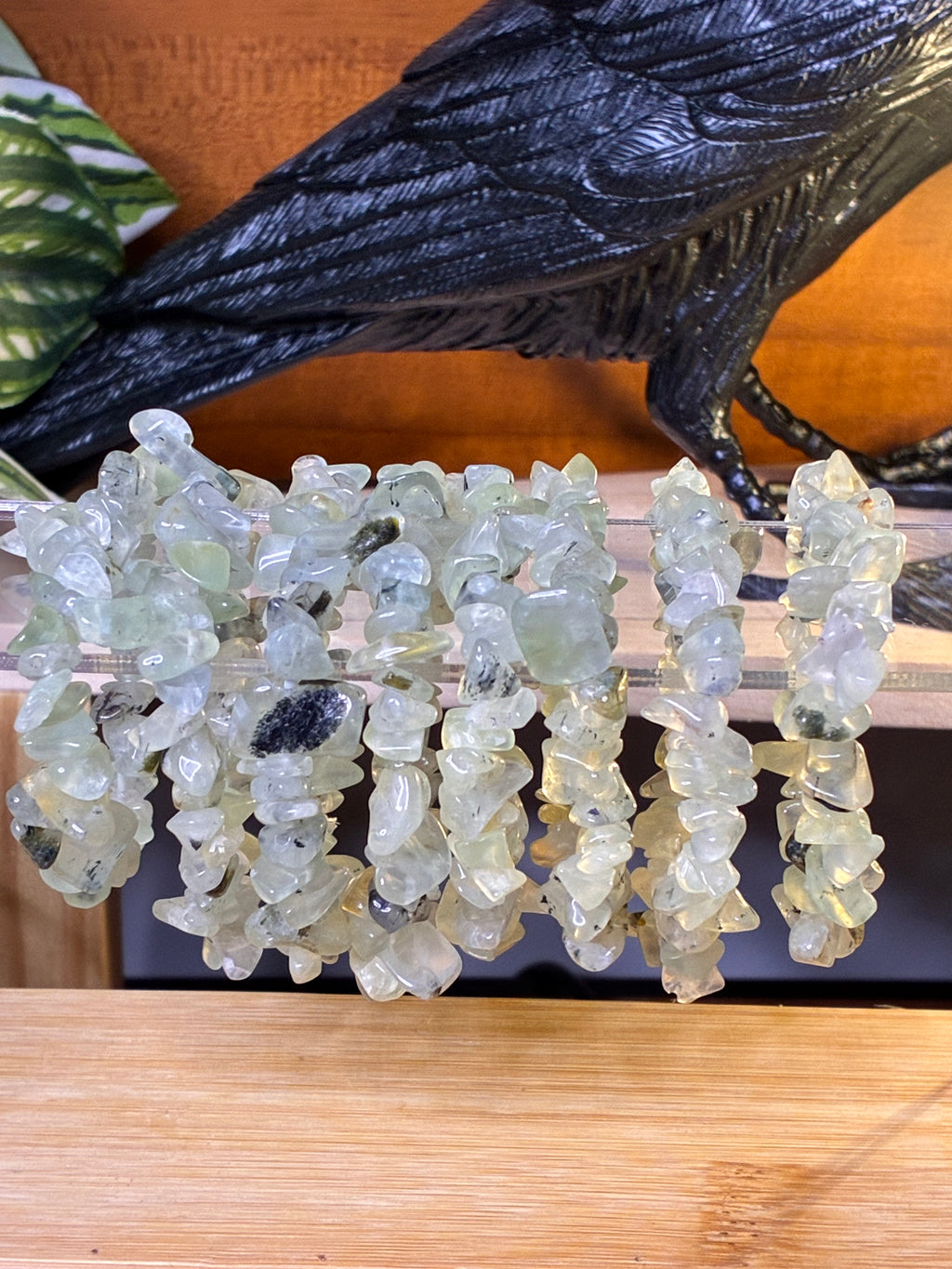 Prehnite Chip Bracelets