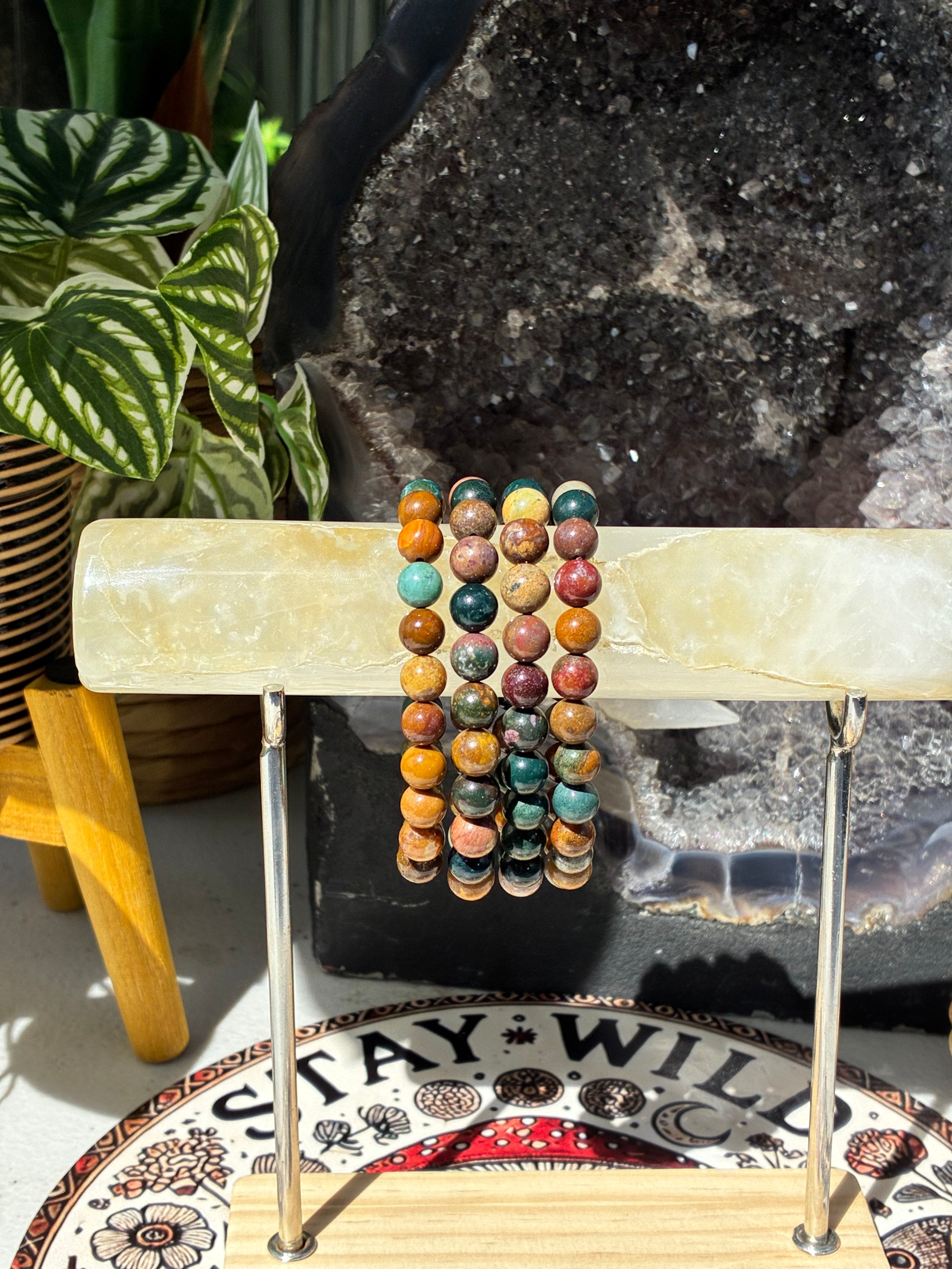 8mm Ocean Jasper Bracelet
