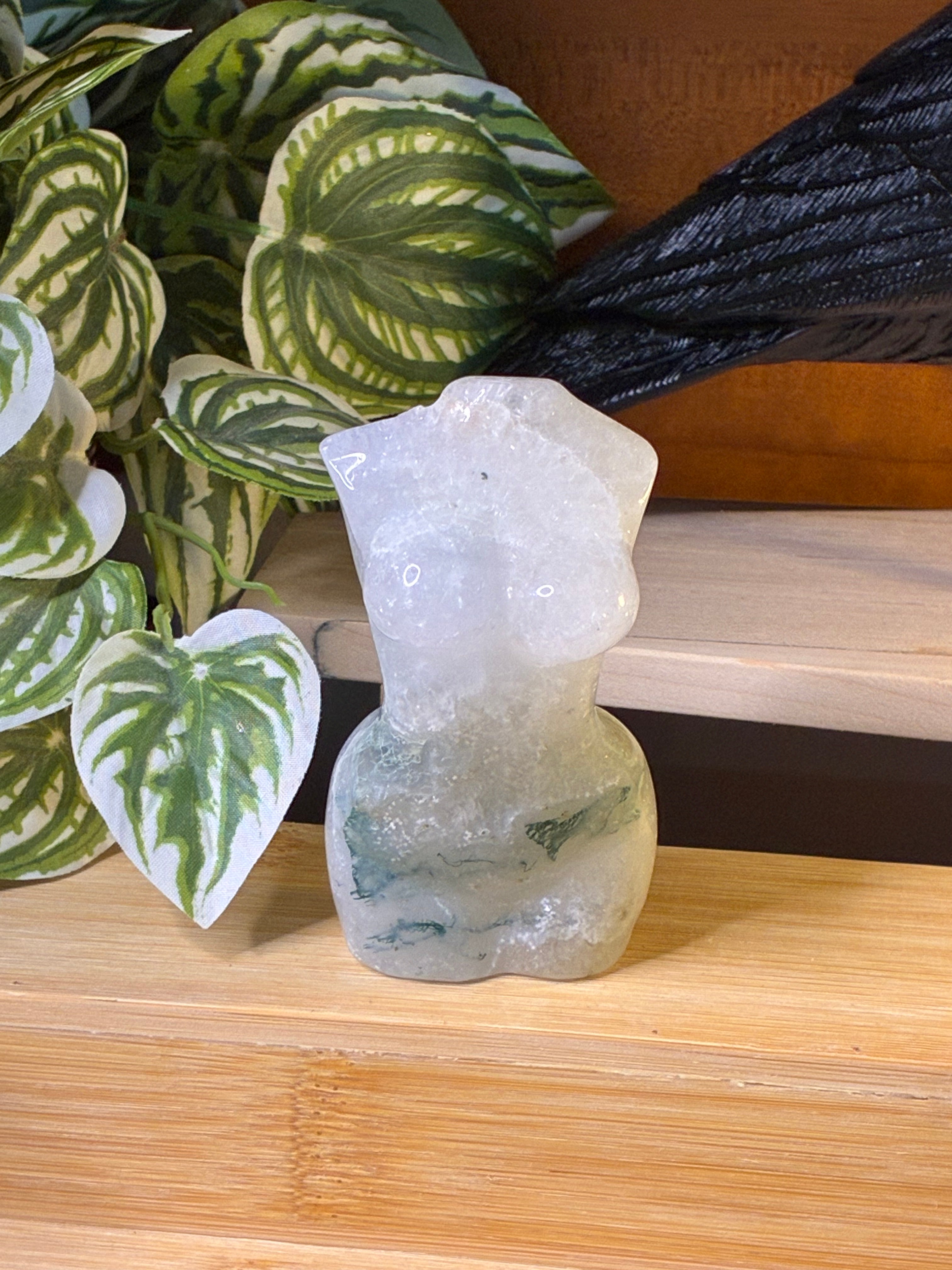 Moss Agate Goddess Body