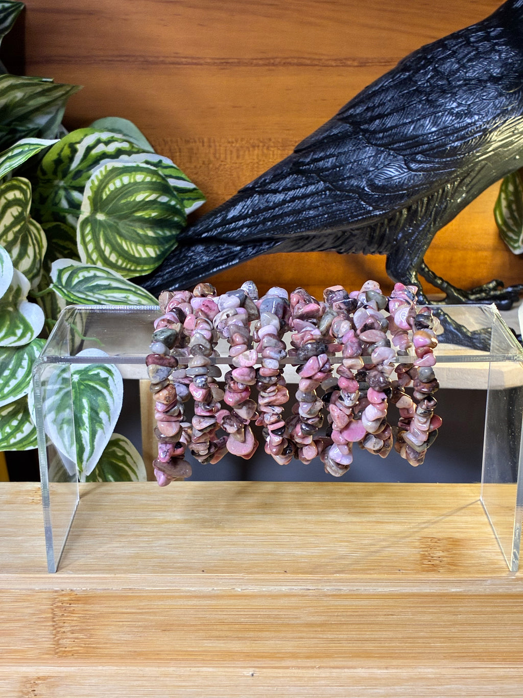 Rhodonite Chip Bracelets