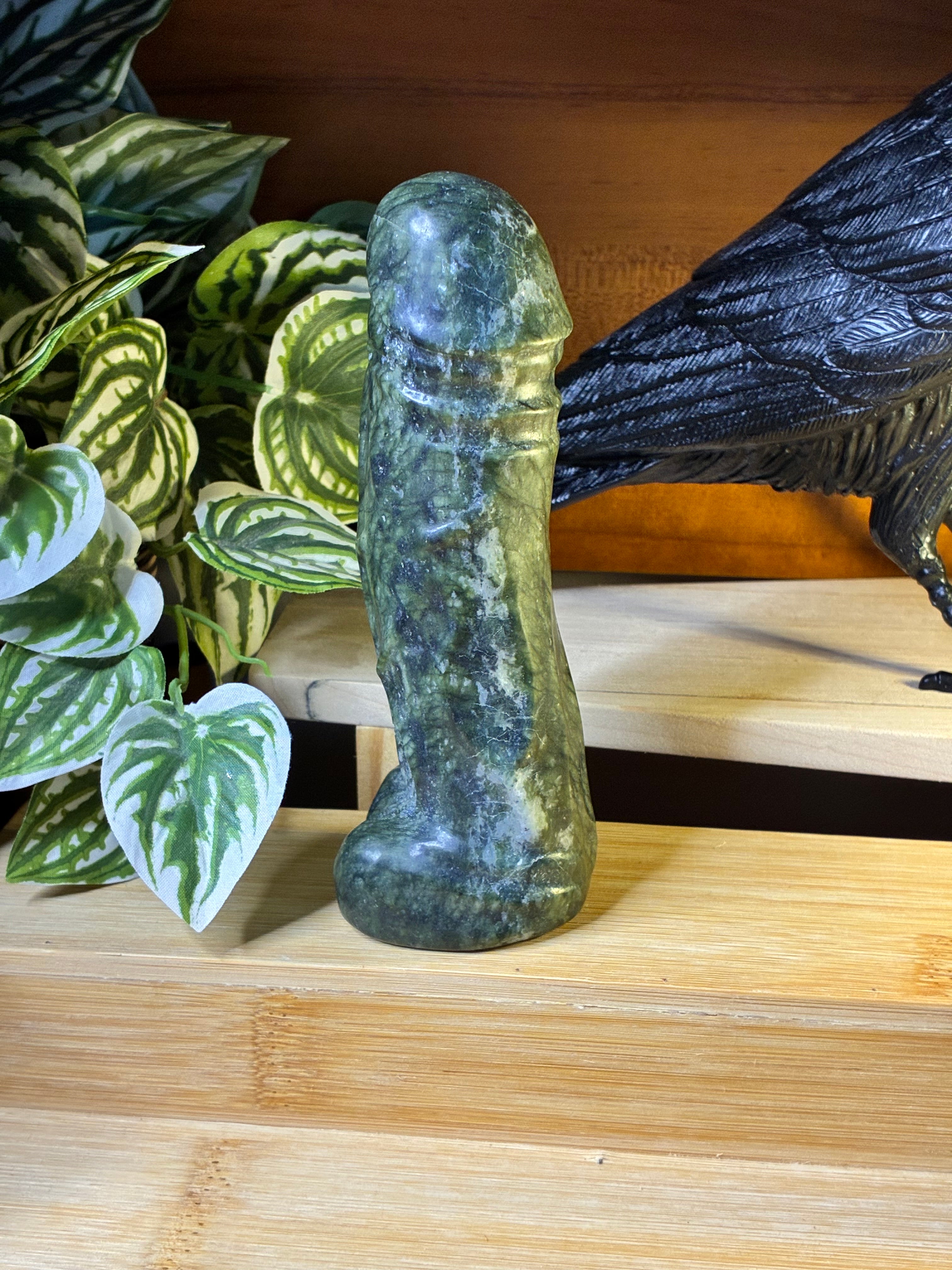 Green Jade Ding Ding Carvings