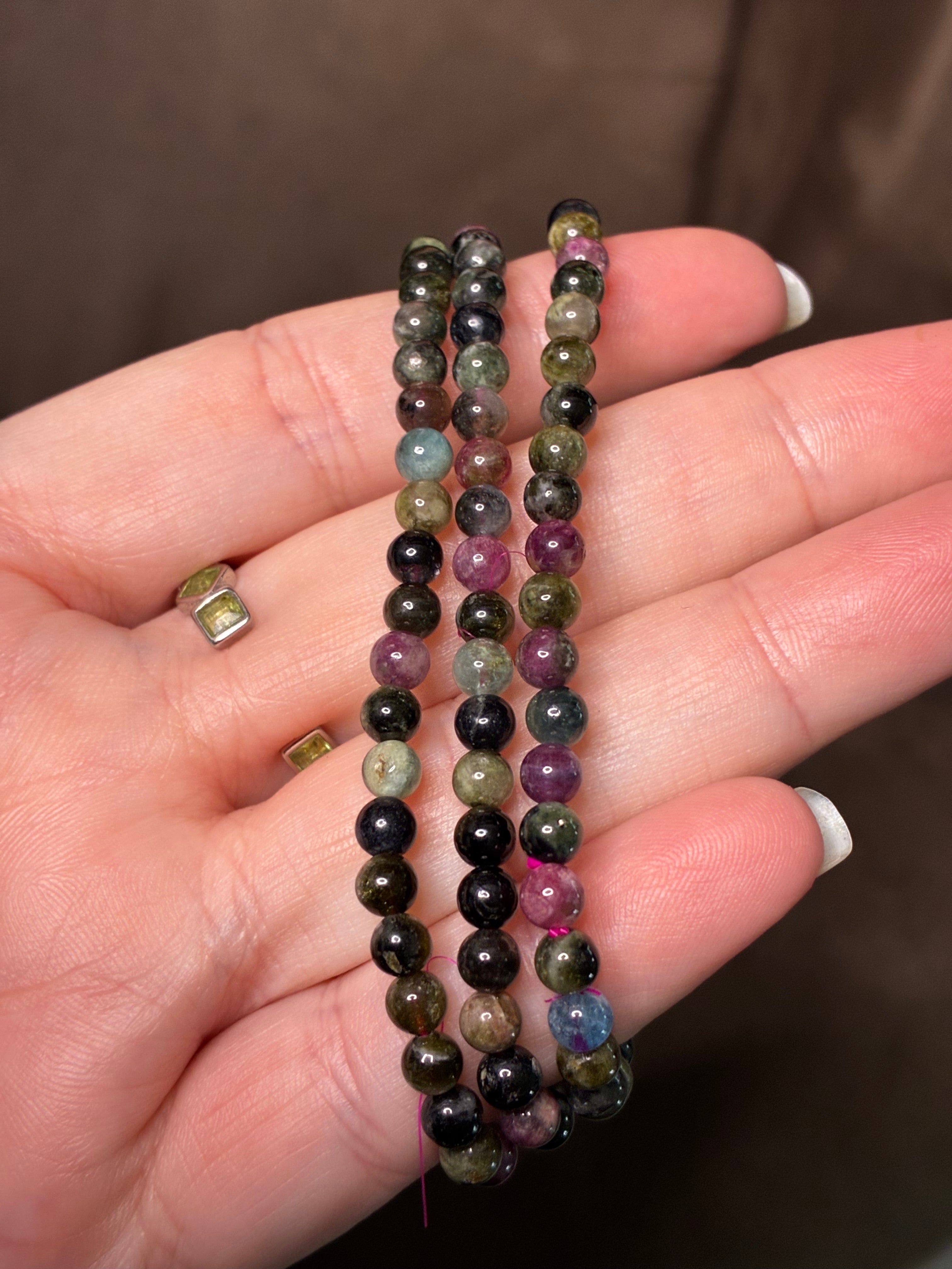 2mm Mixed Tourmaline Bracelet