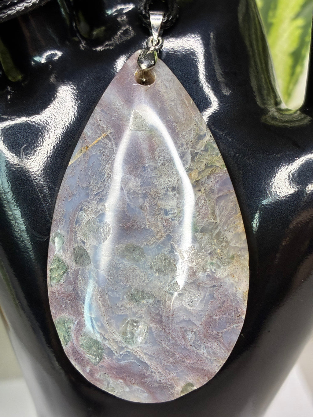 Purple Moss Agate Pendant
