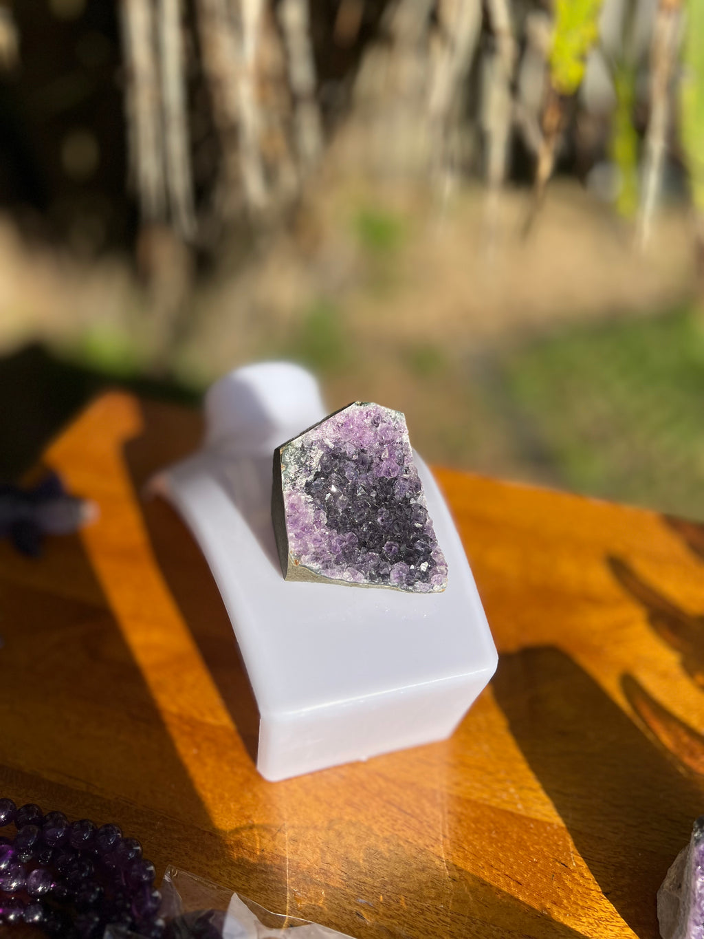 Amethyst Mini Cave Cut Base