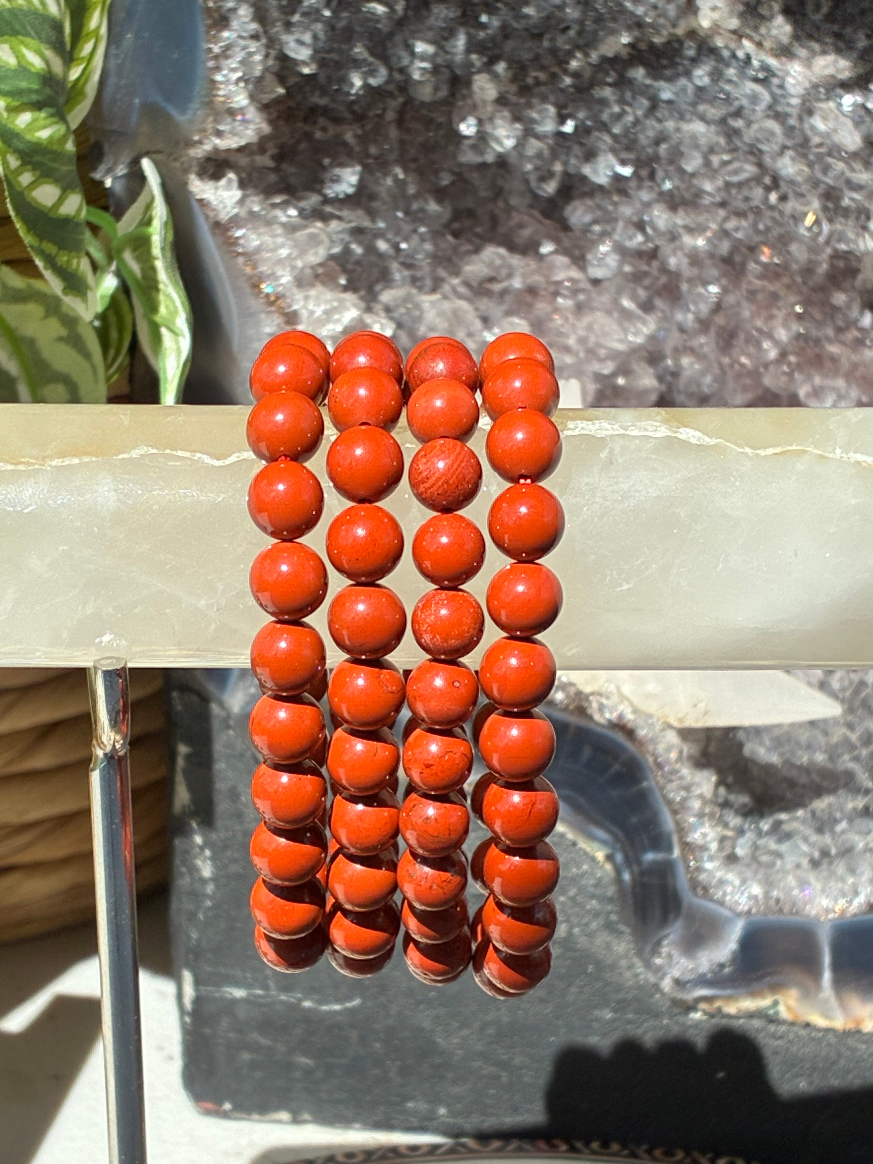 8mm Red Jasper Bracelet