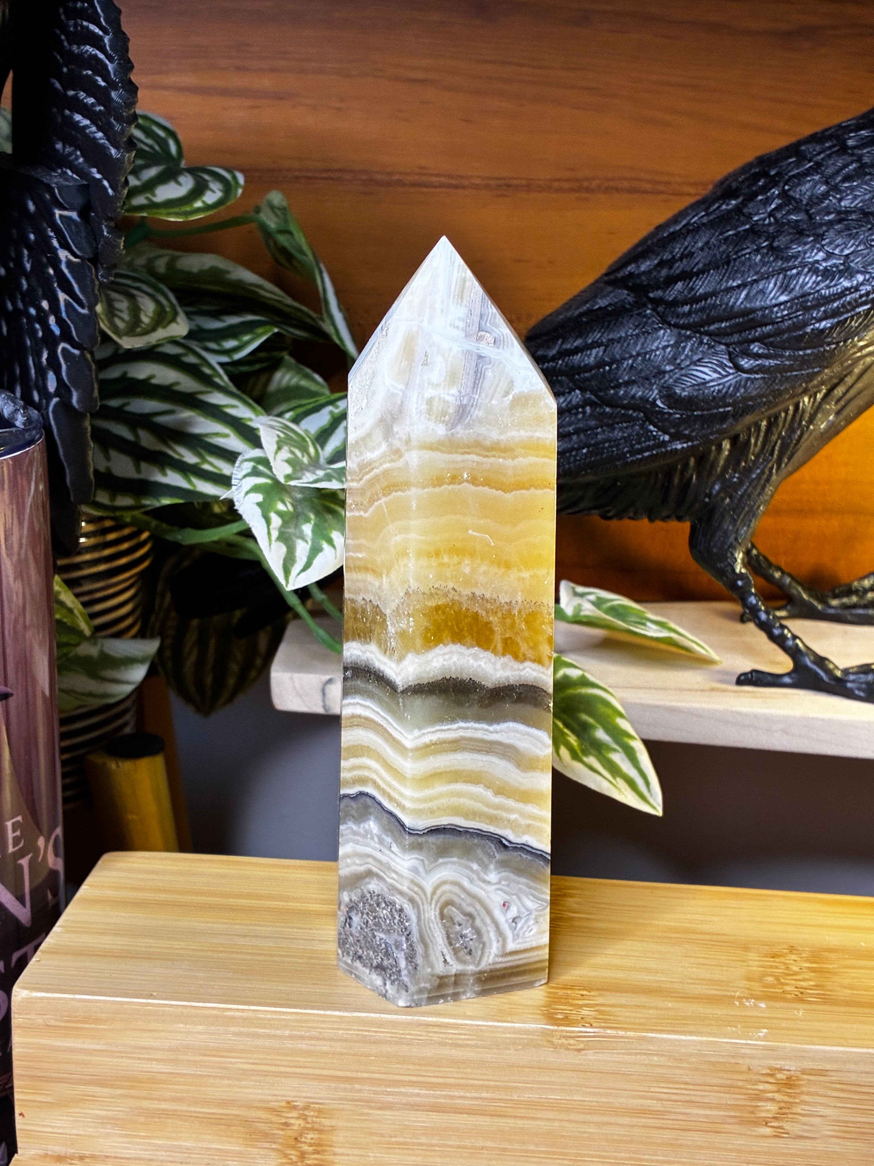 Dendritic Banded Calcite Tower