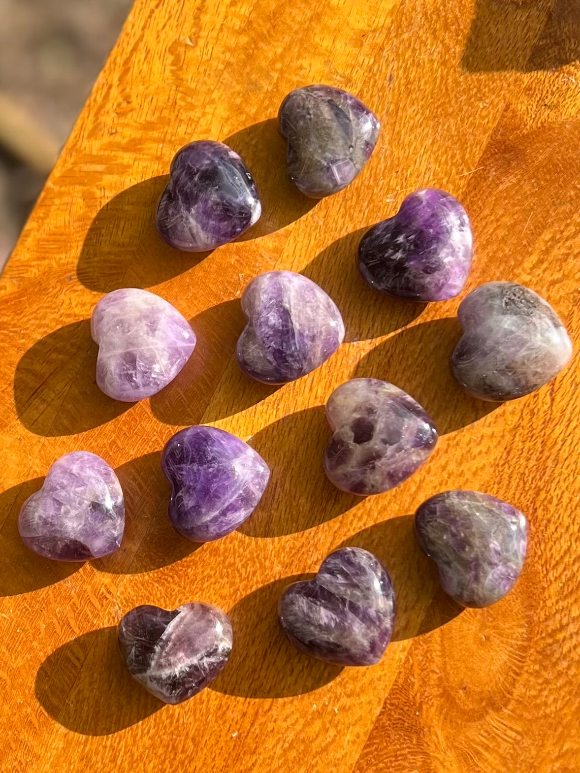 Dream Amethyst Hearts