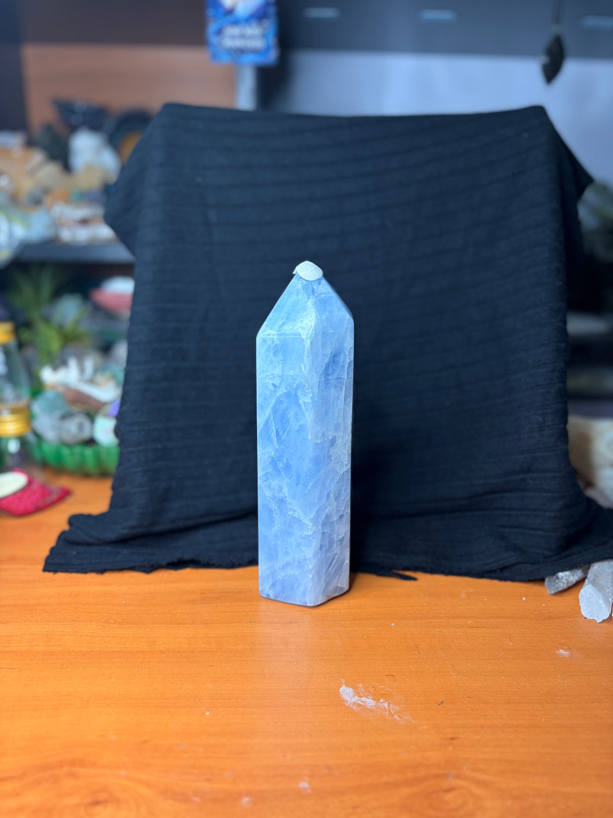 Blue Calcite Tower