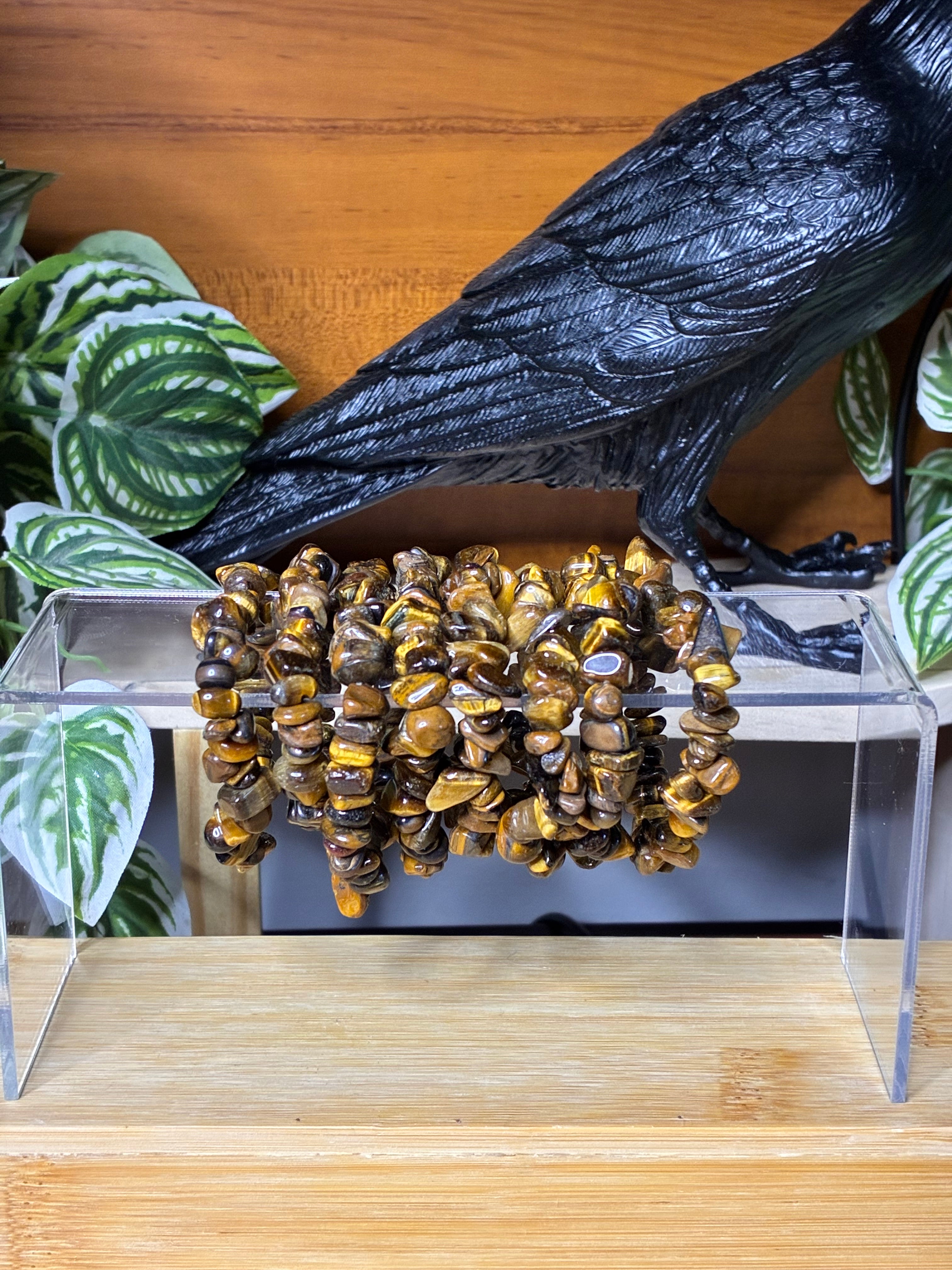 Tigers Eye/Iron Chip Bracelets