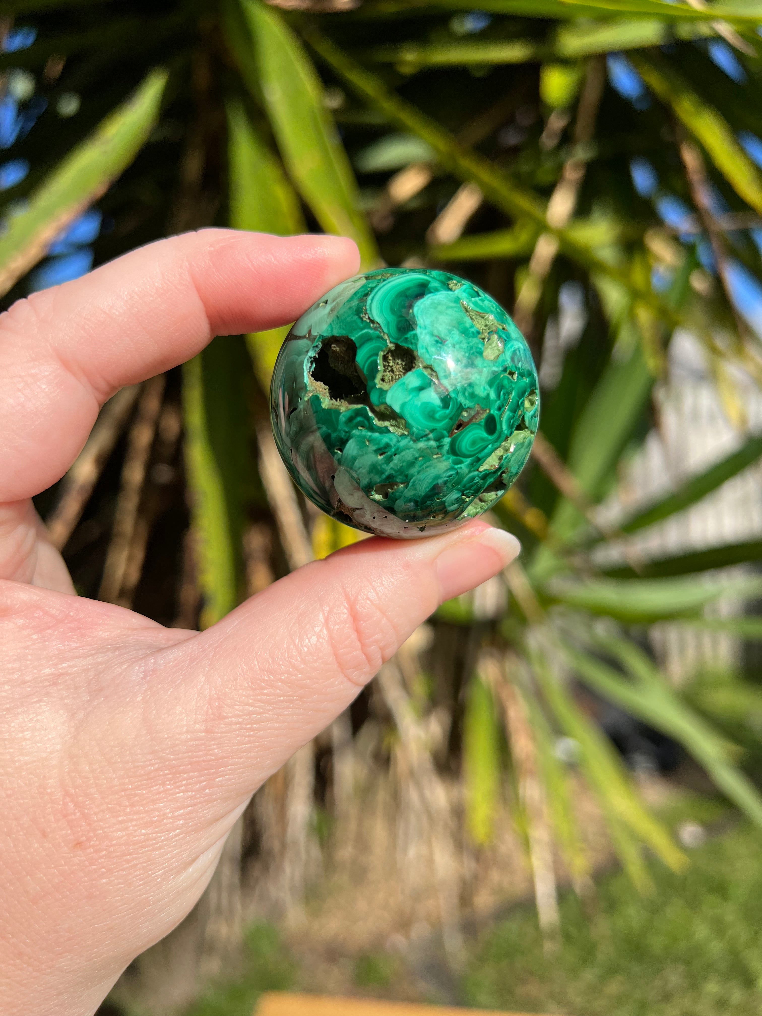 Malachite Sphere 1