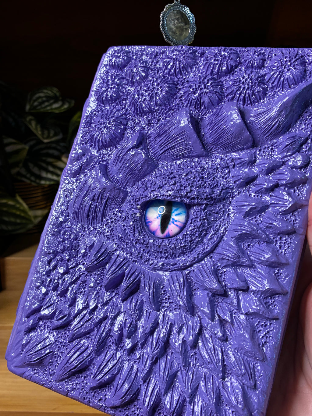 🐉 Amethyst Dragon Scale Hardcover Notebook
