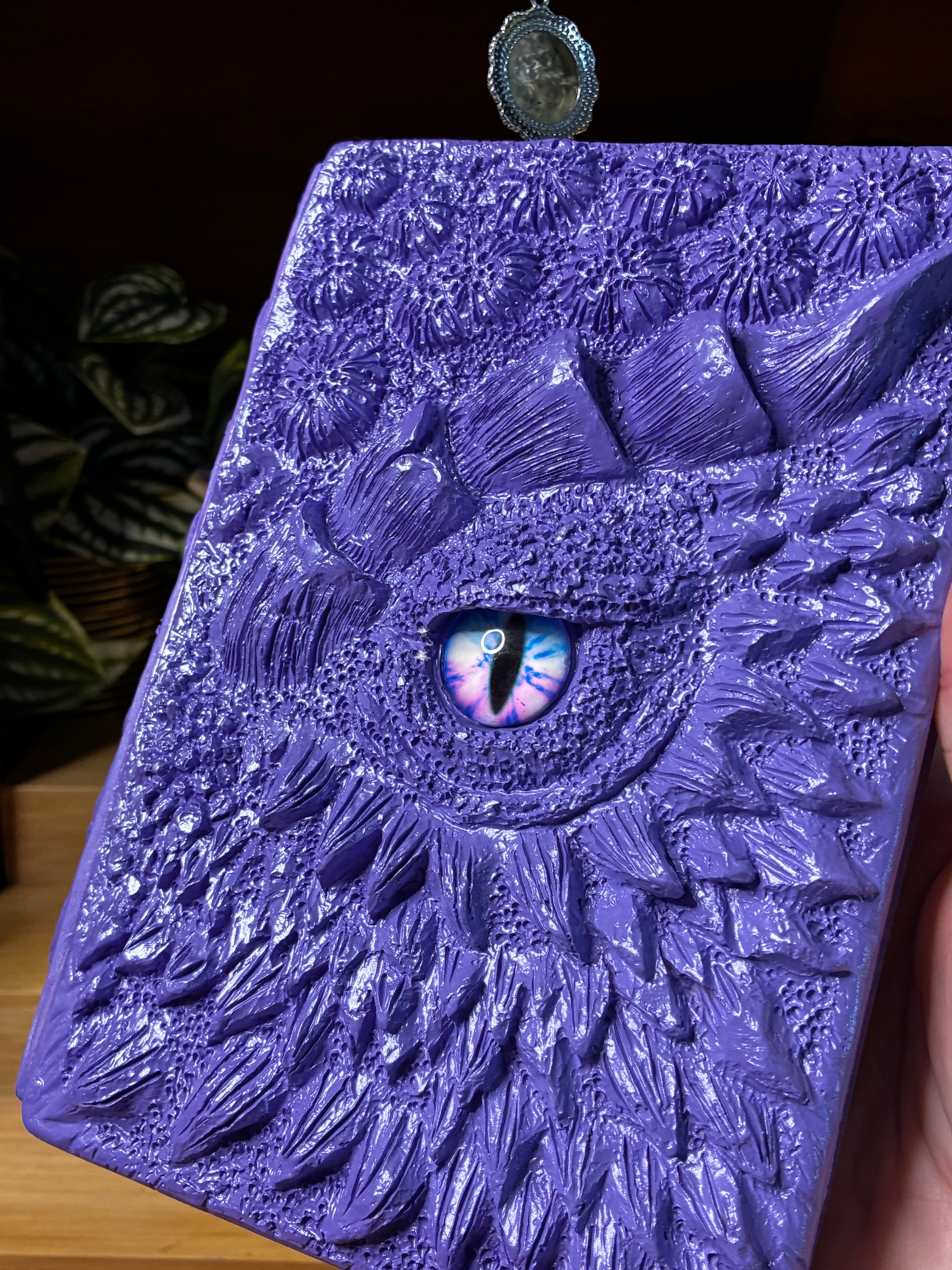 🐉 Amethyst Dragon Scale Hardcover Notebook