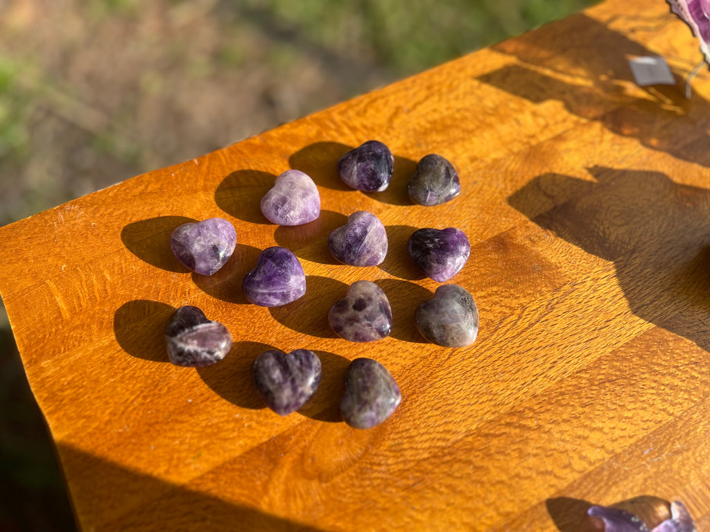 Dream Amethyst Hearts