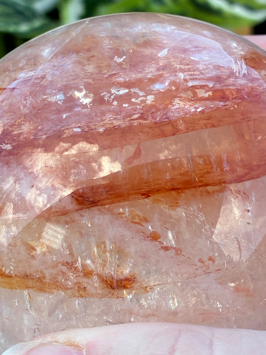 Fire Quartz Sphere w/Stand