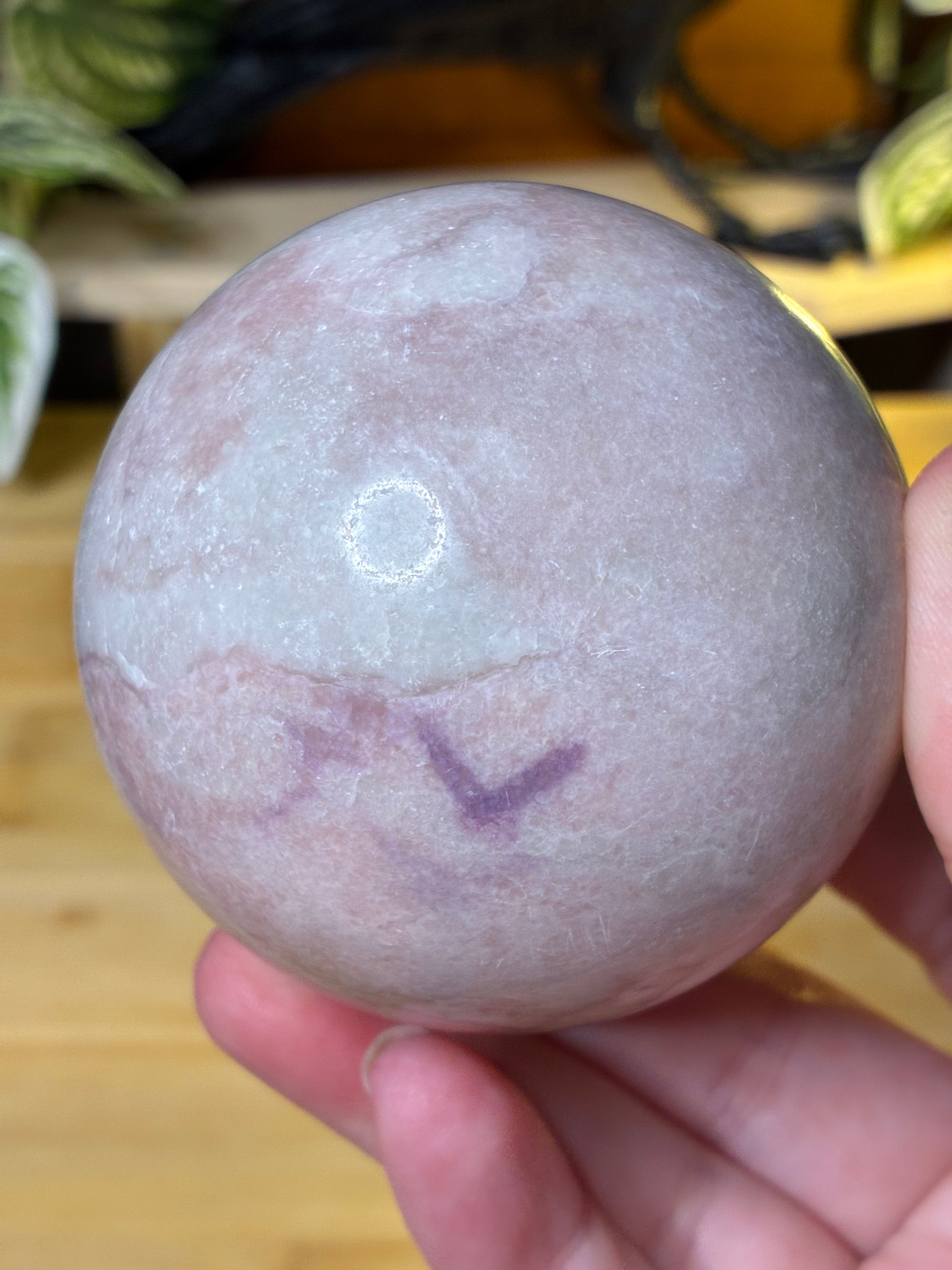 Pink Opal Sphere 2