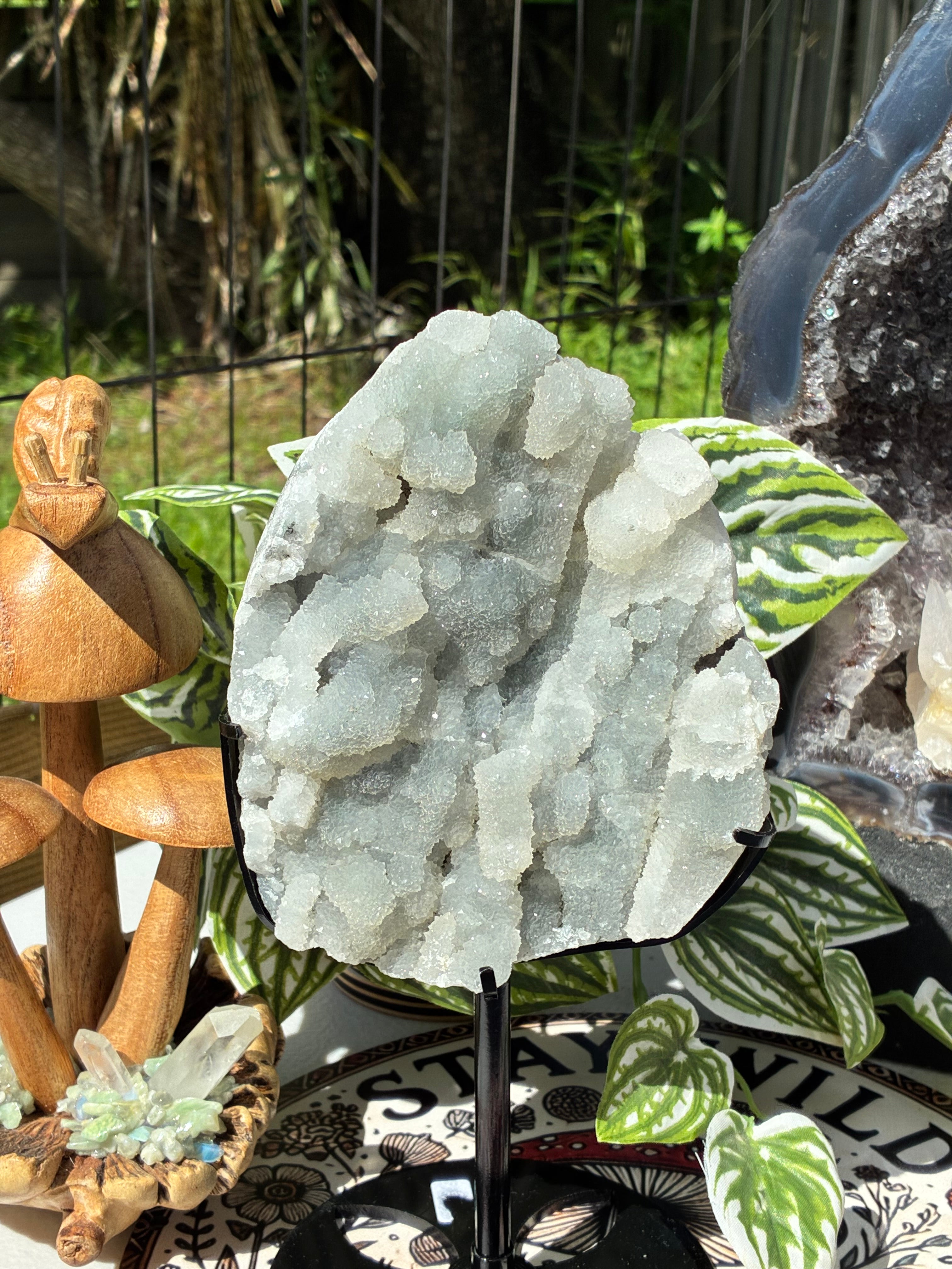 Apophyllite Specimen w/Stand