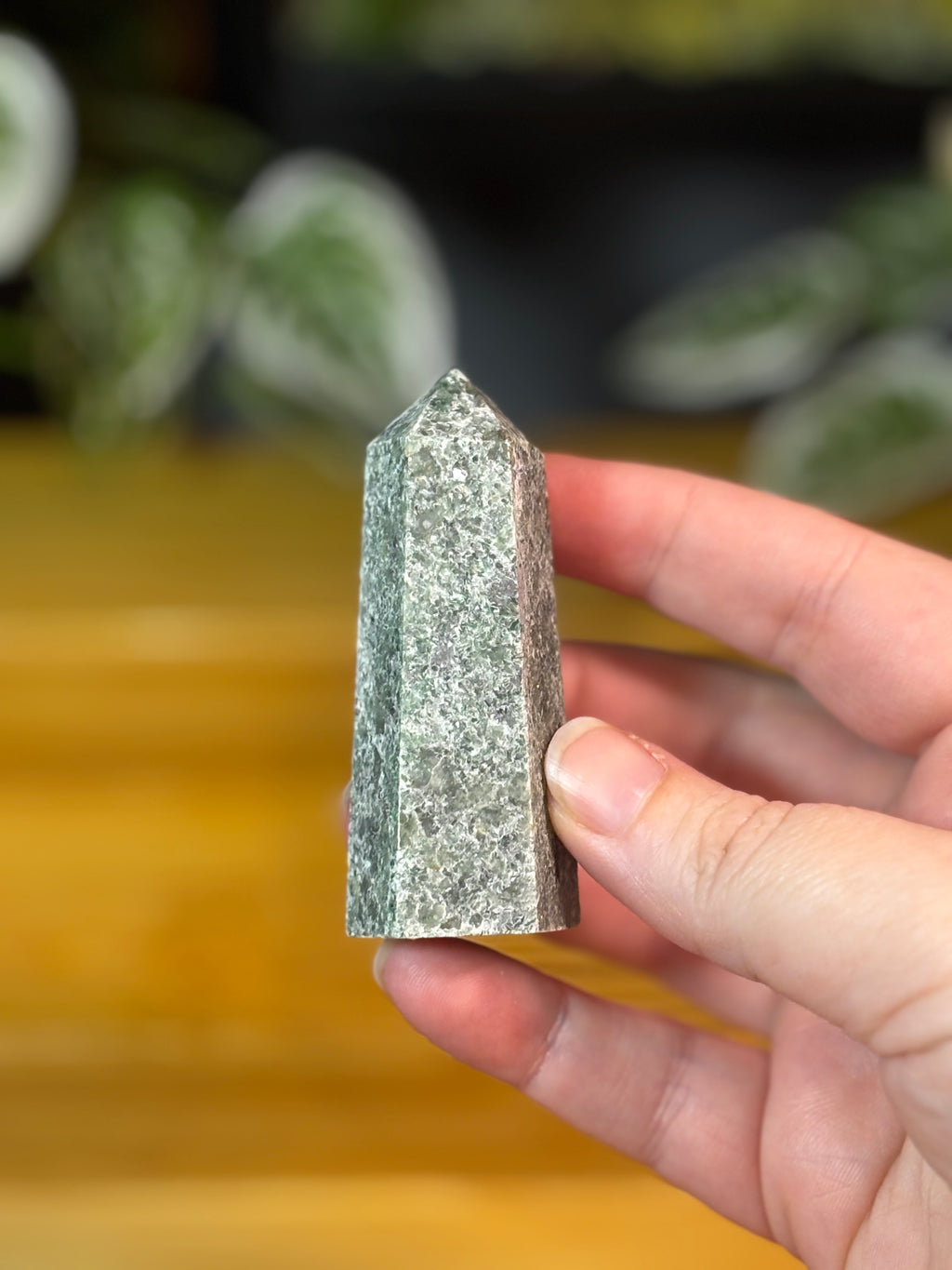 Green Kyanite Point