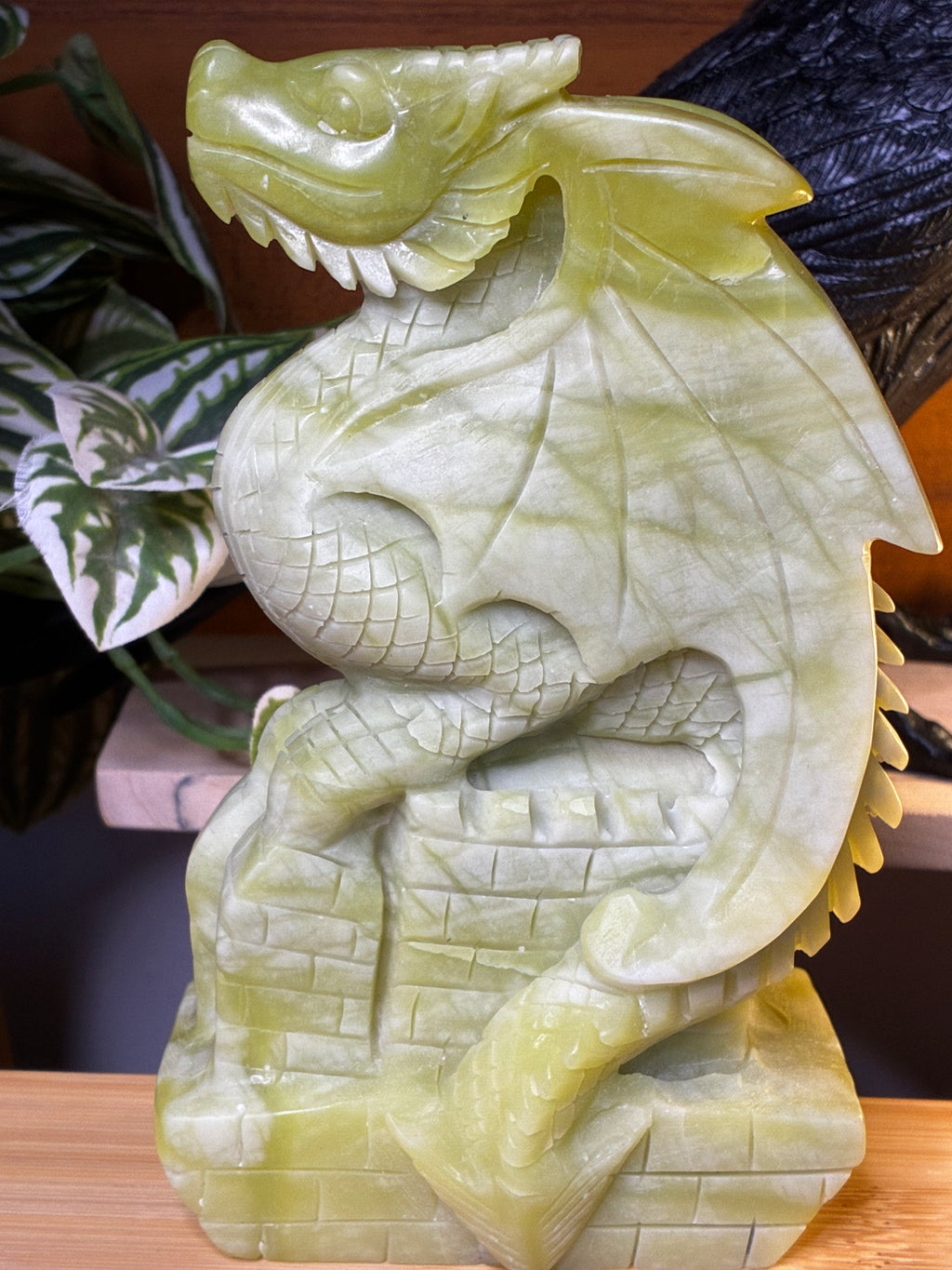 New Jade Dragon Carving