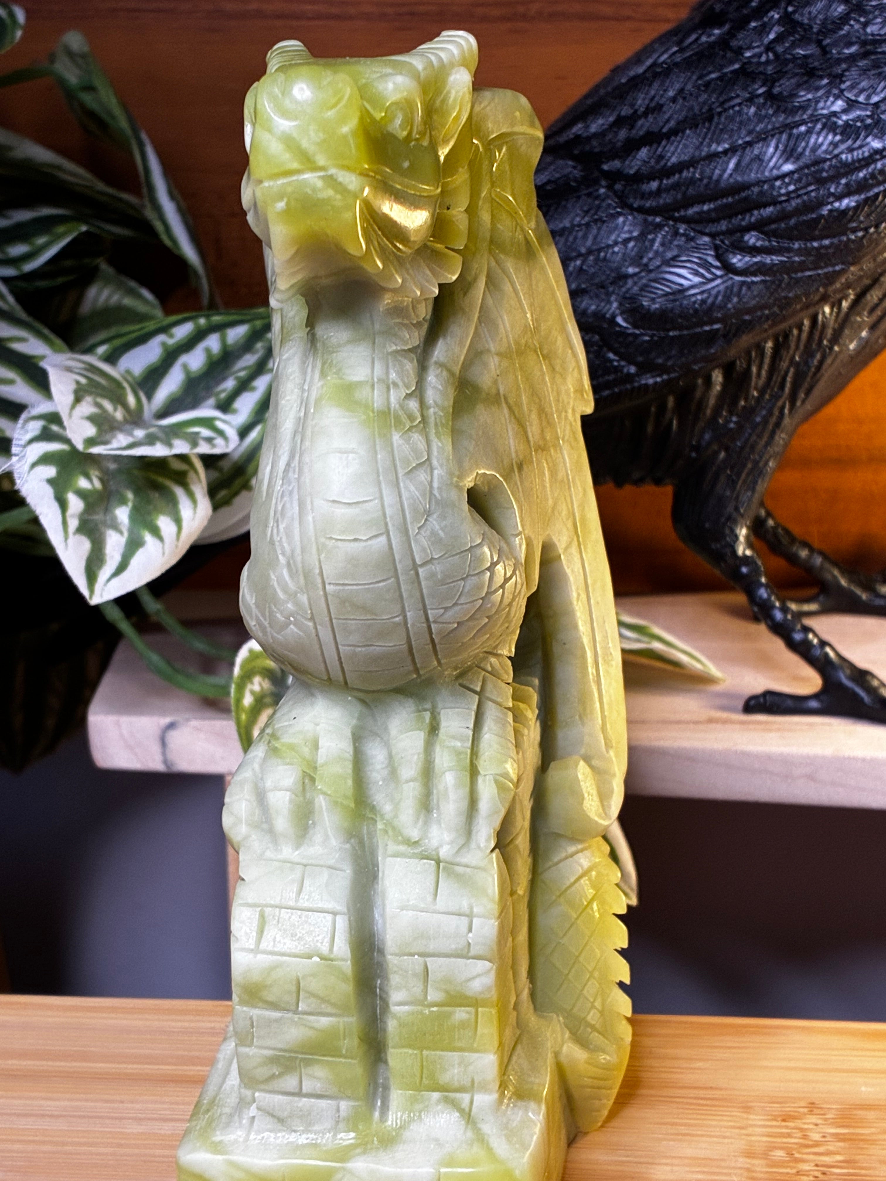 New Jade Dragon Carving