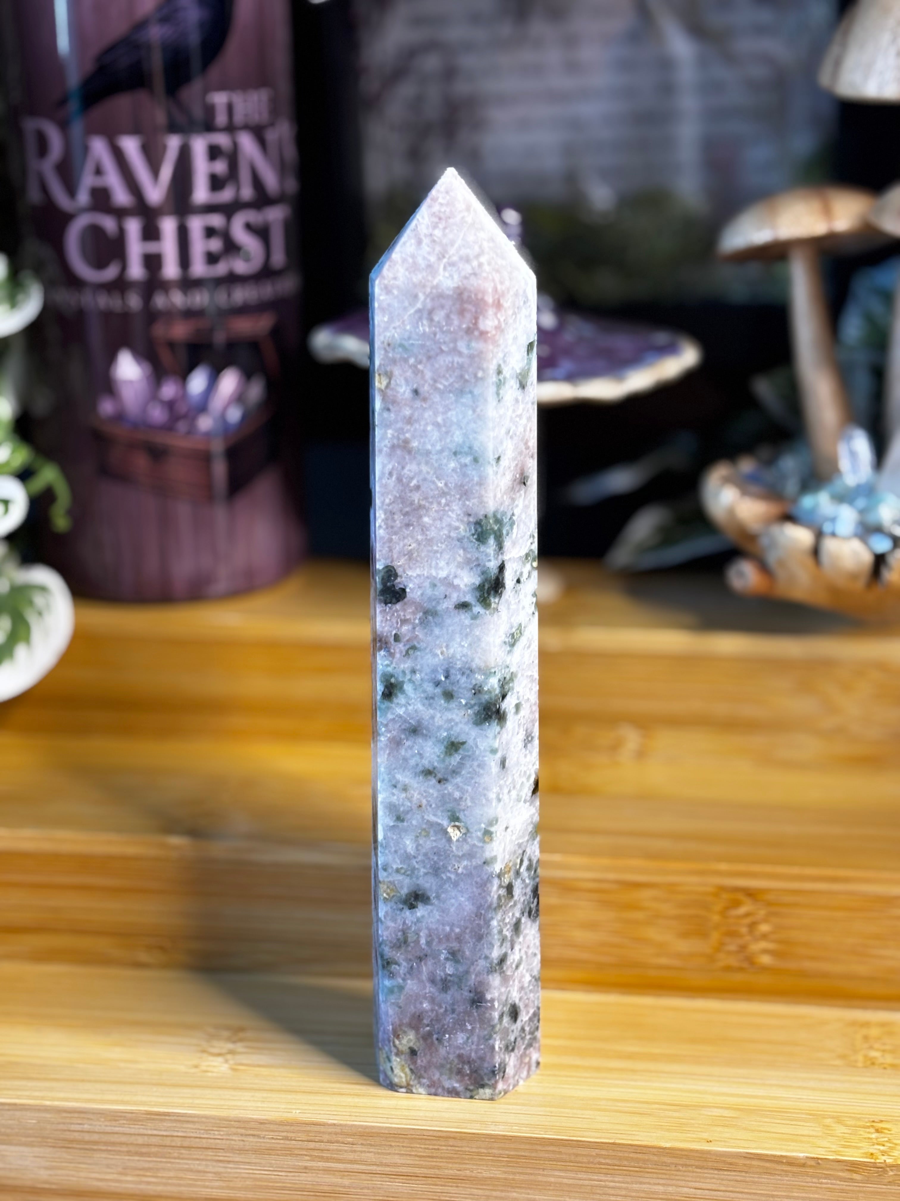 Pink Aventurine & Larvakite Tower