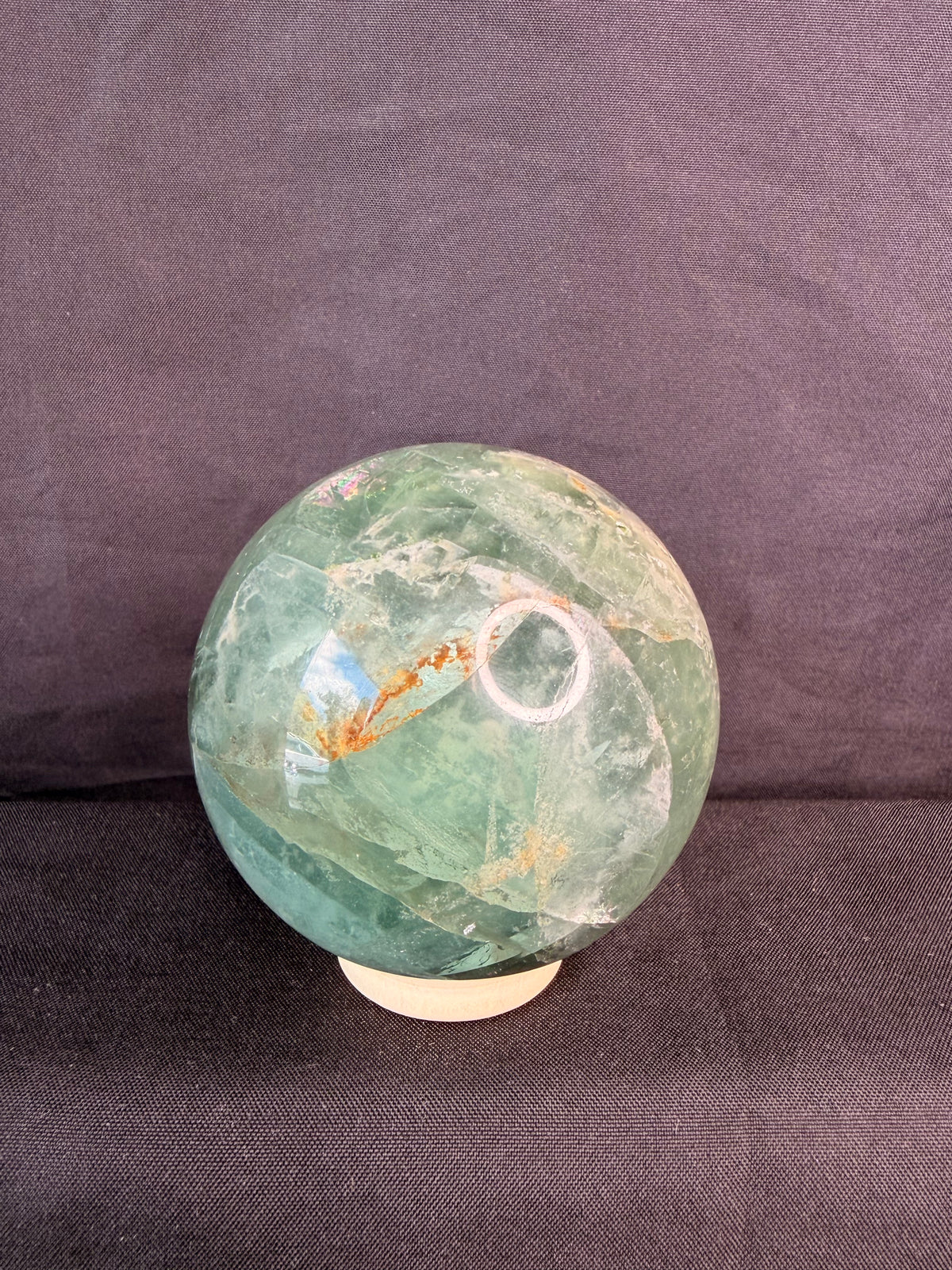 Feather Fluorite Sphere
