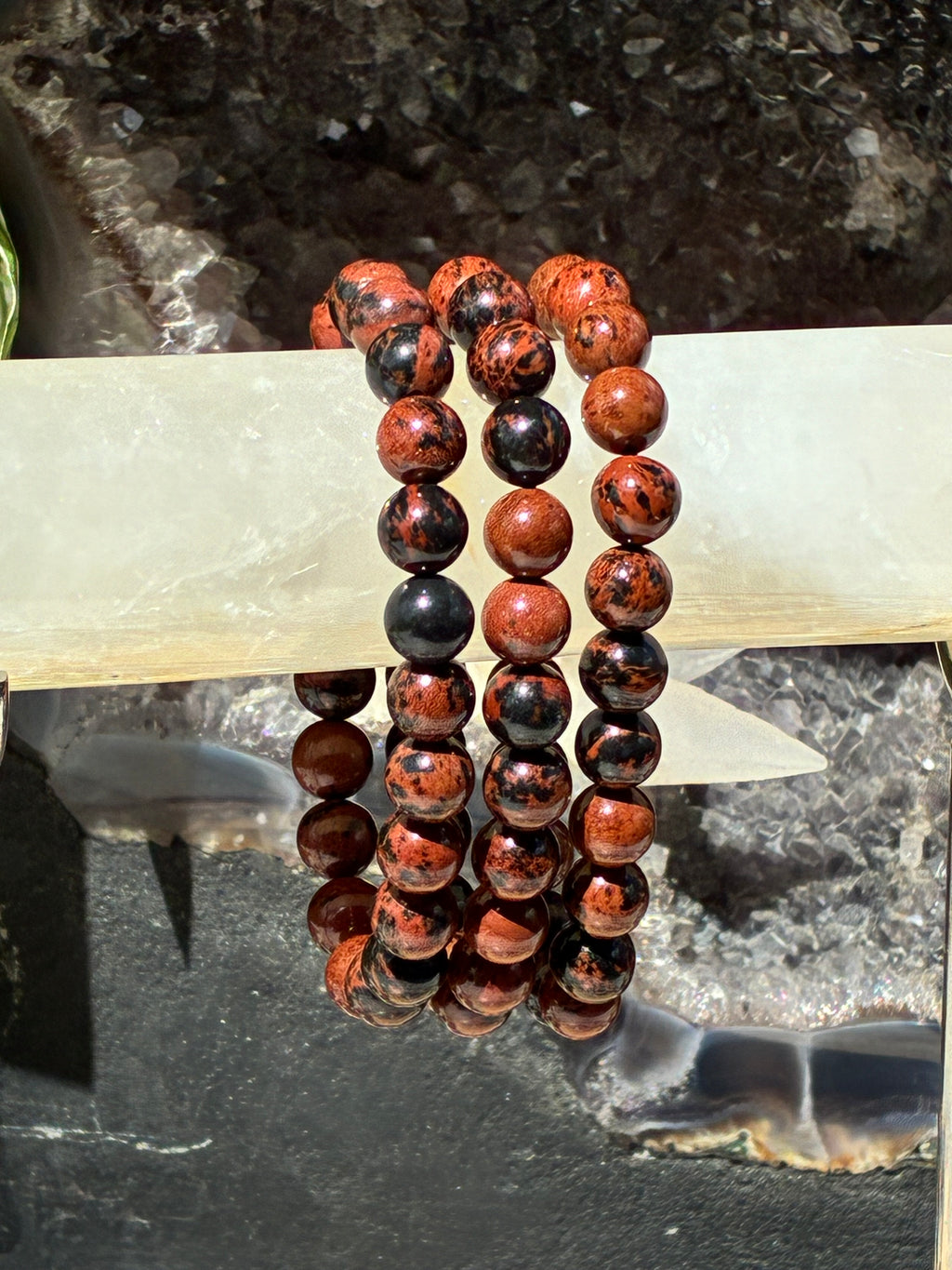 8mm Mahogany Obsidian Bracelet