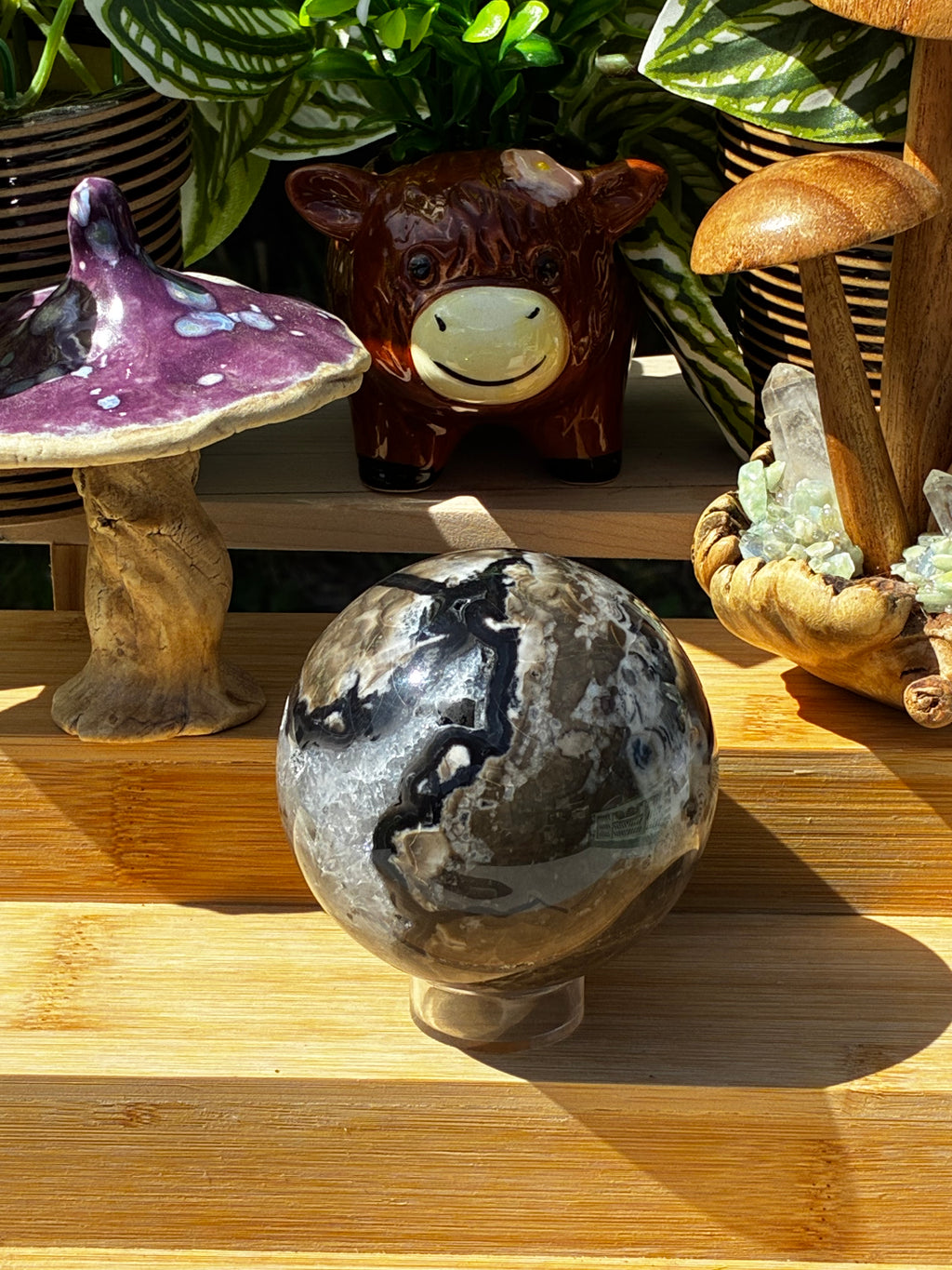 Volcano Agate Larger Sphere