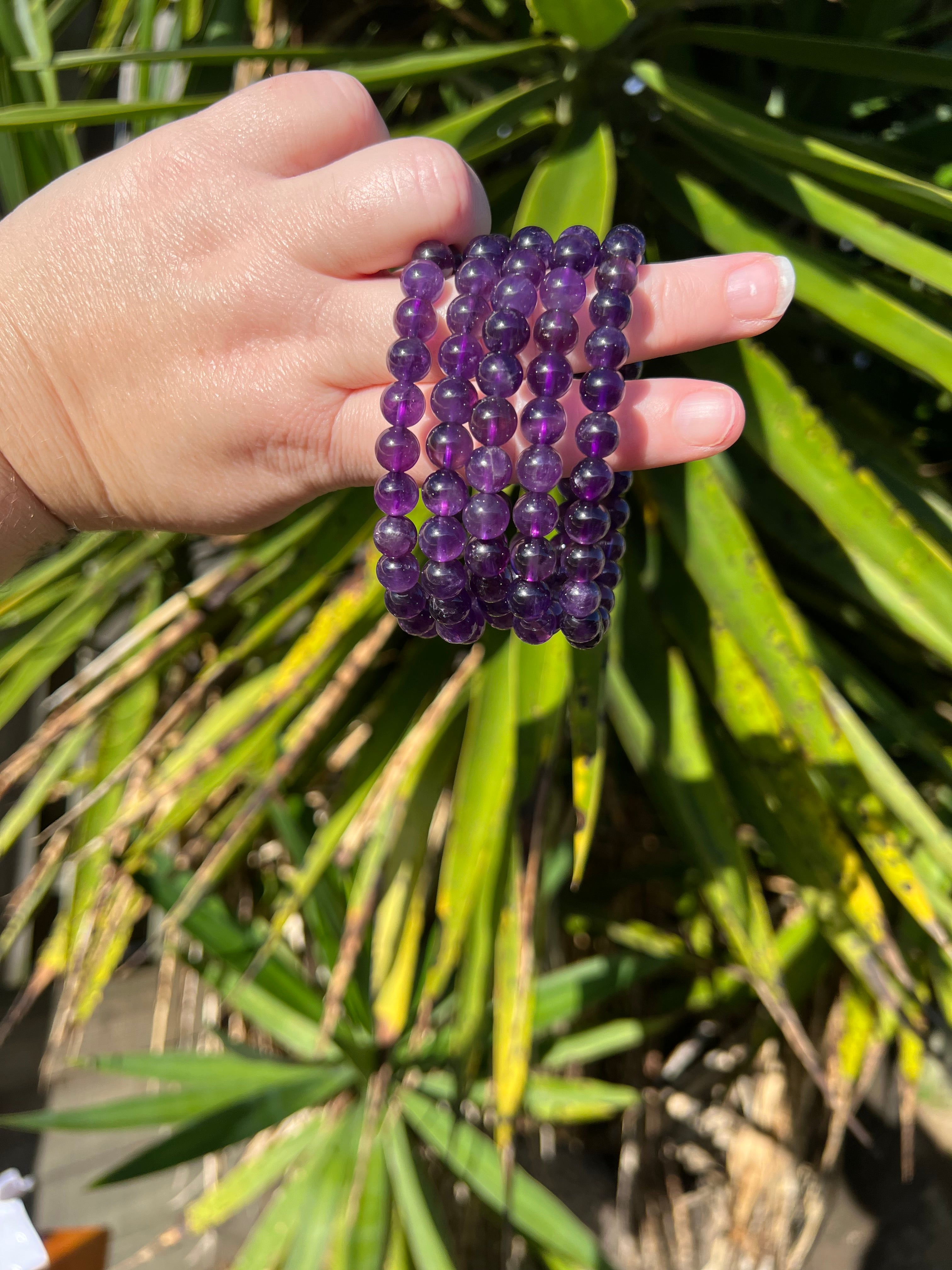 8mm Amethyst Bracelet