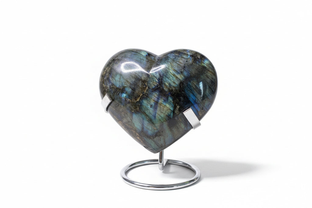 Labradorite Heart