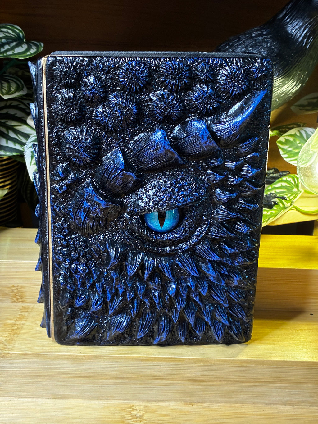Sapphire Dragon Scale Hardcover Notebook