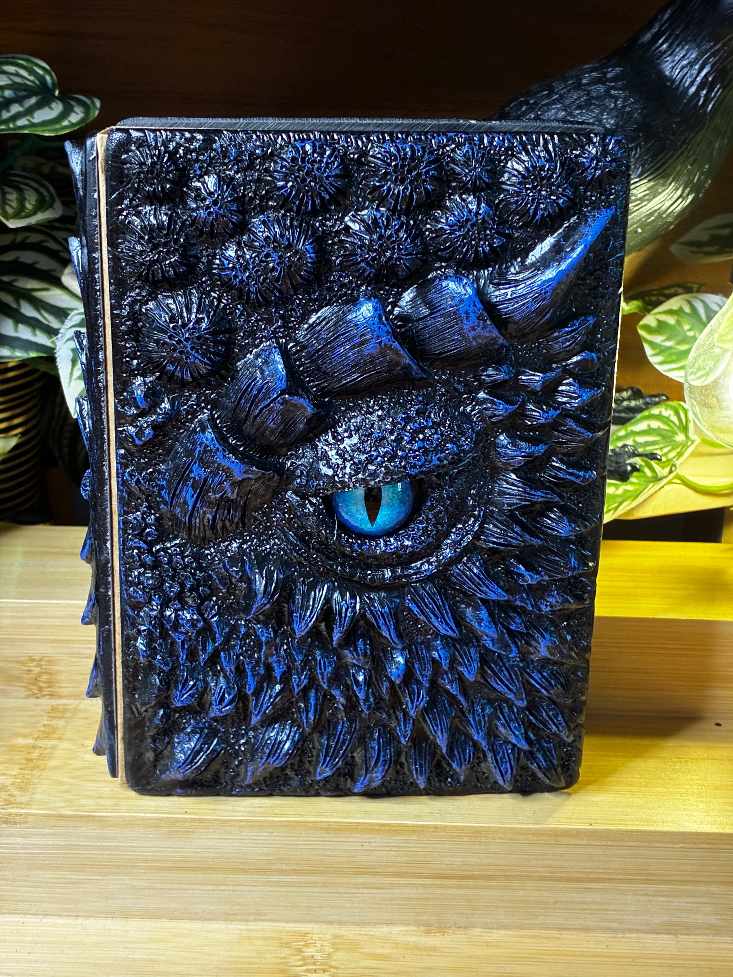Sapphire Dragon Scale Hardcover Notebook