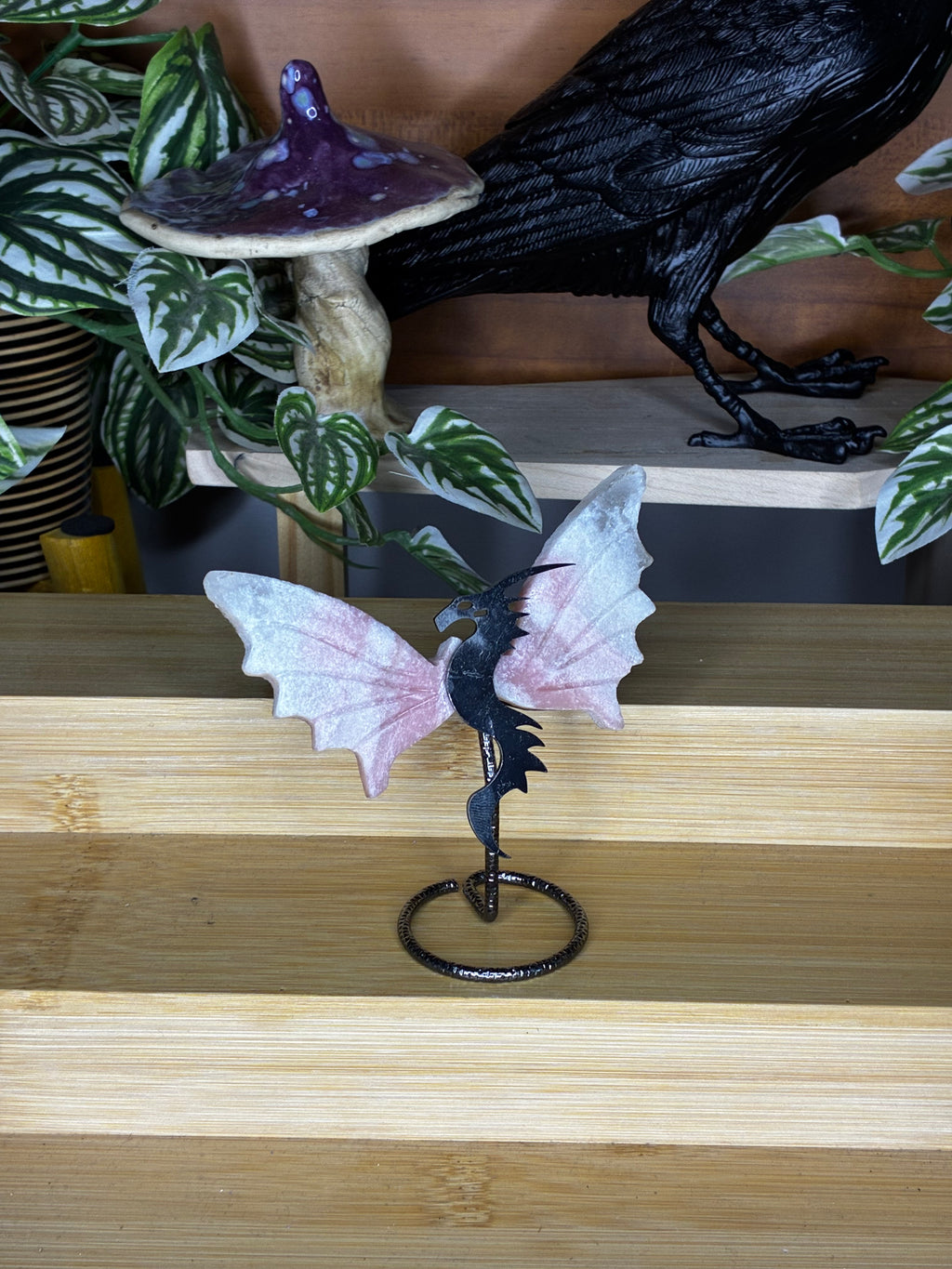 Pink Opal Dragon Wings