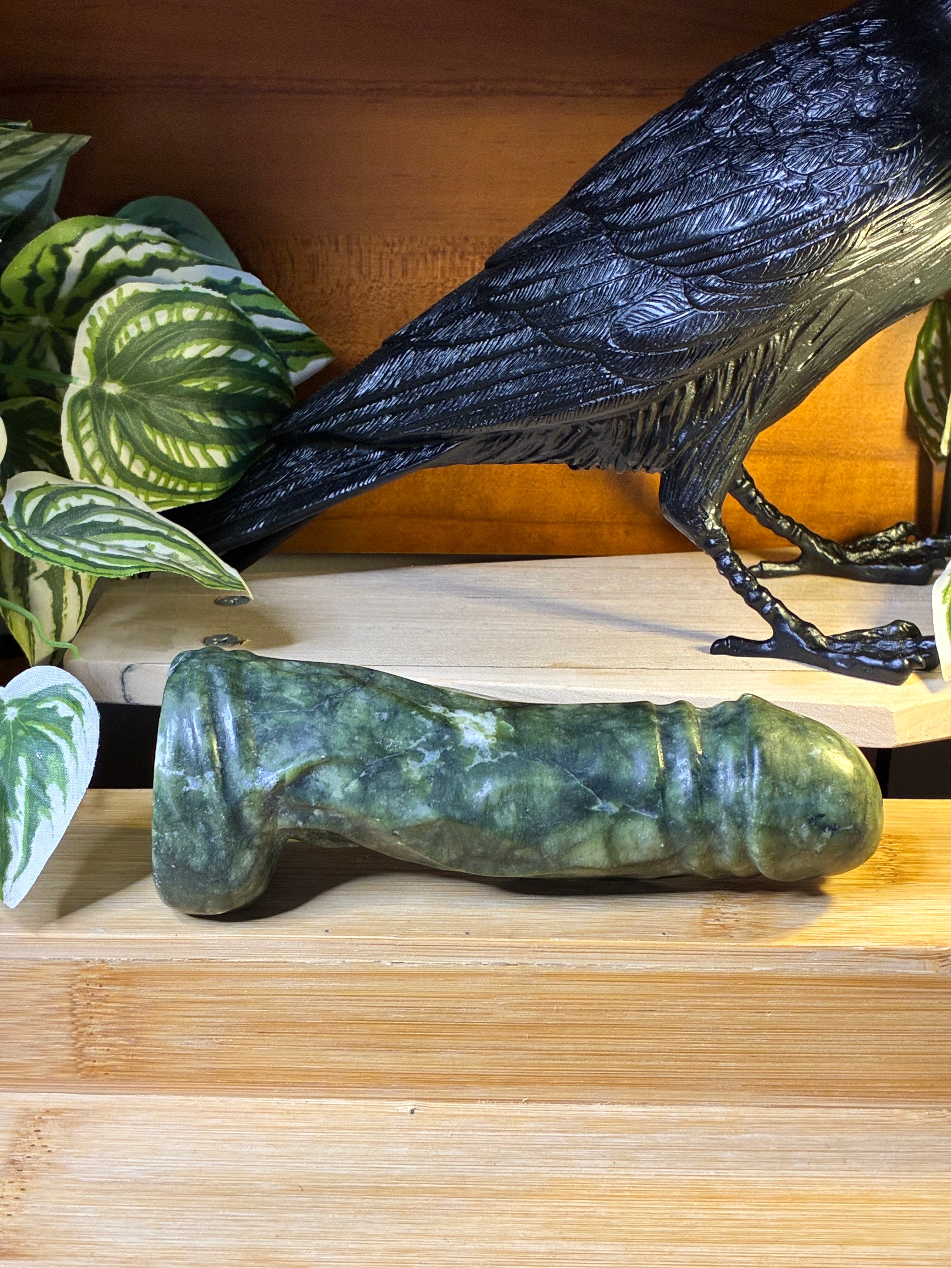Green Jade Ding Ding Carvings