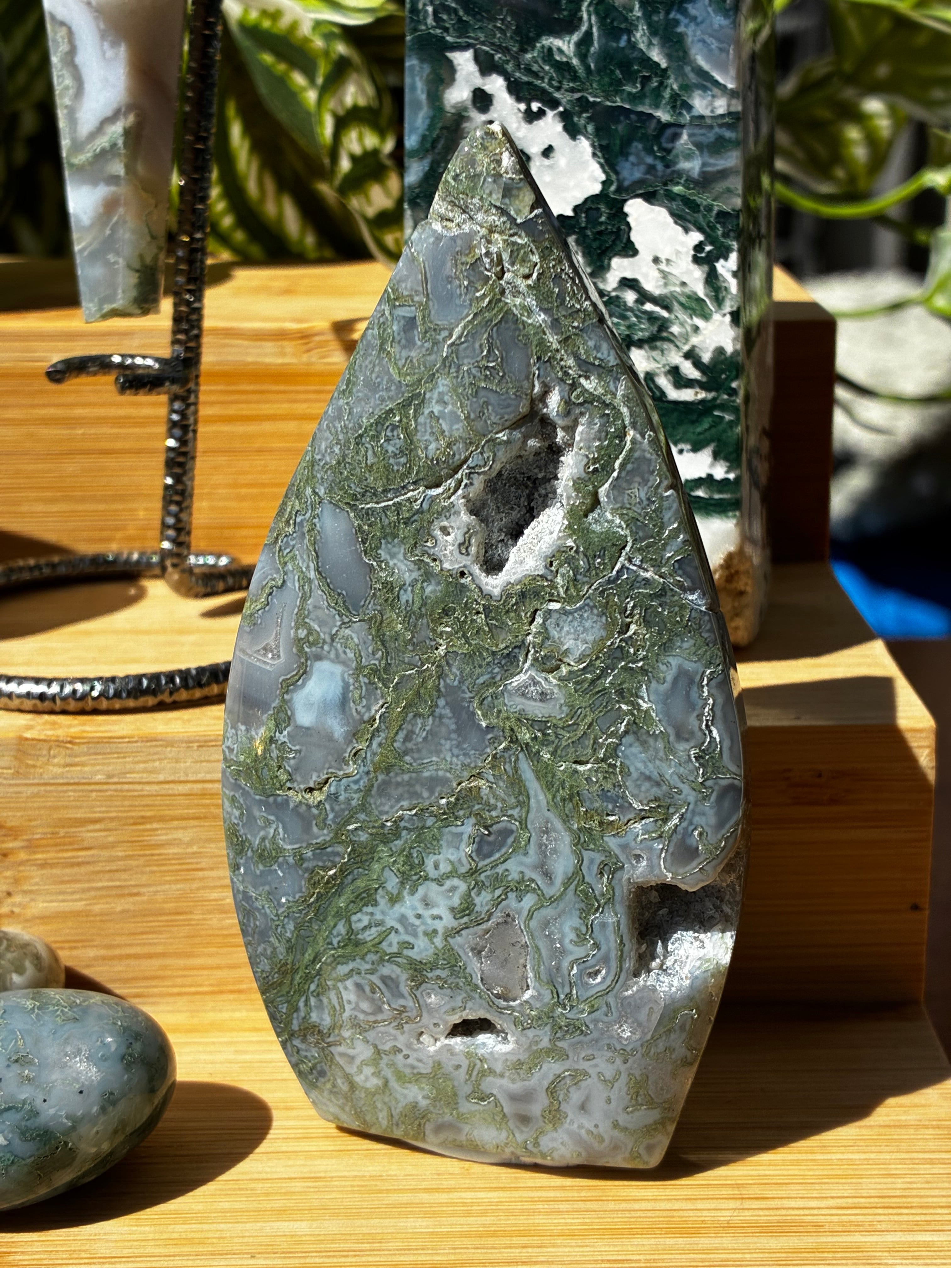 Moss Agate Grounding Pack
