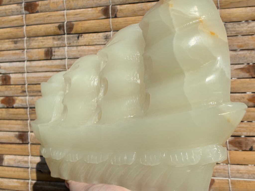 Afghan Jade Ship Carving