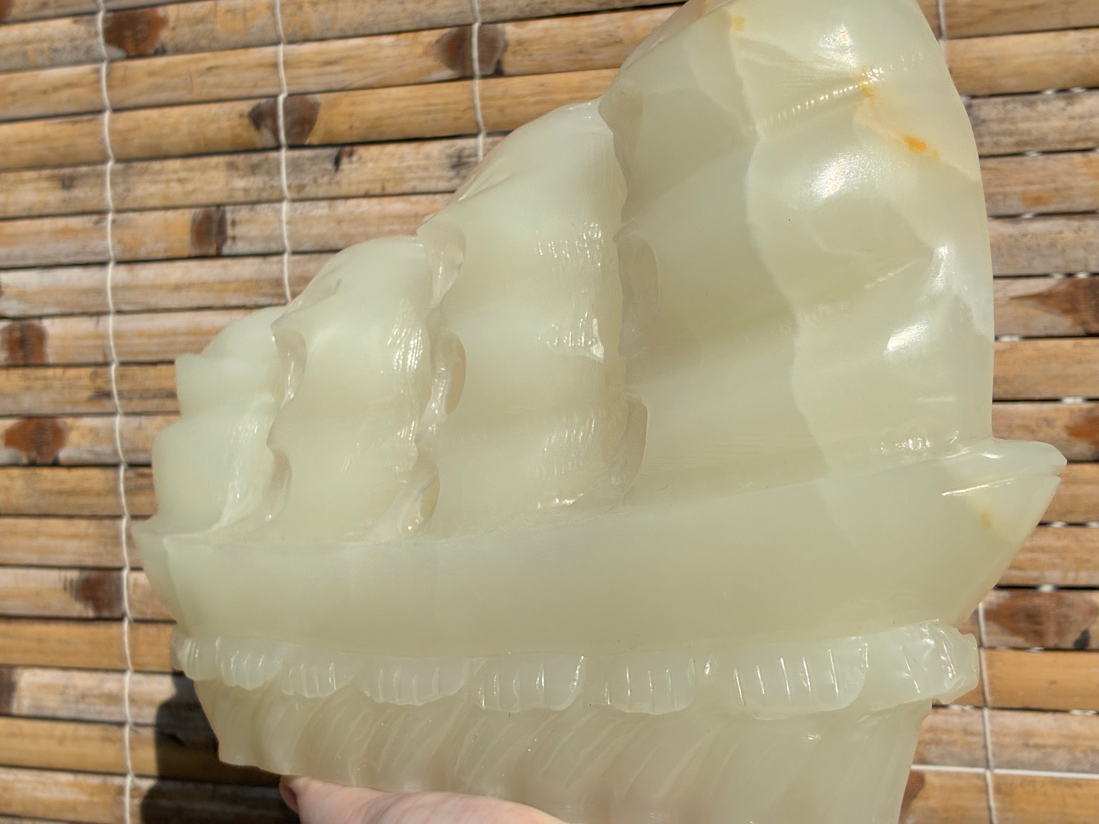 Afghan Jade Ship Carving