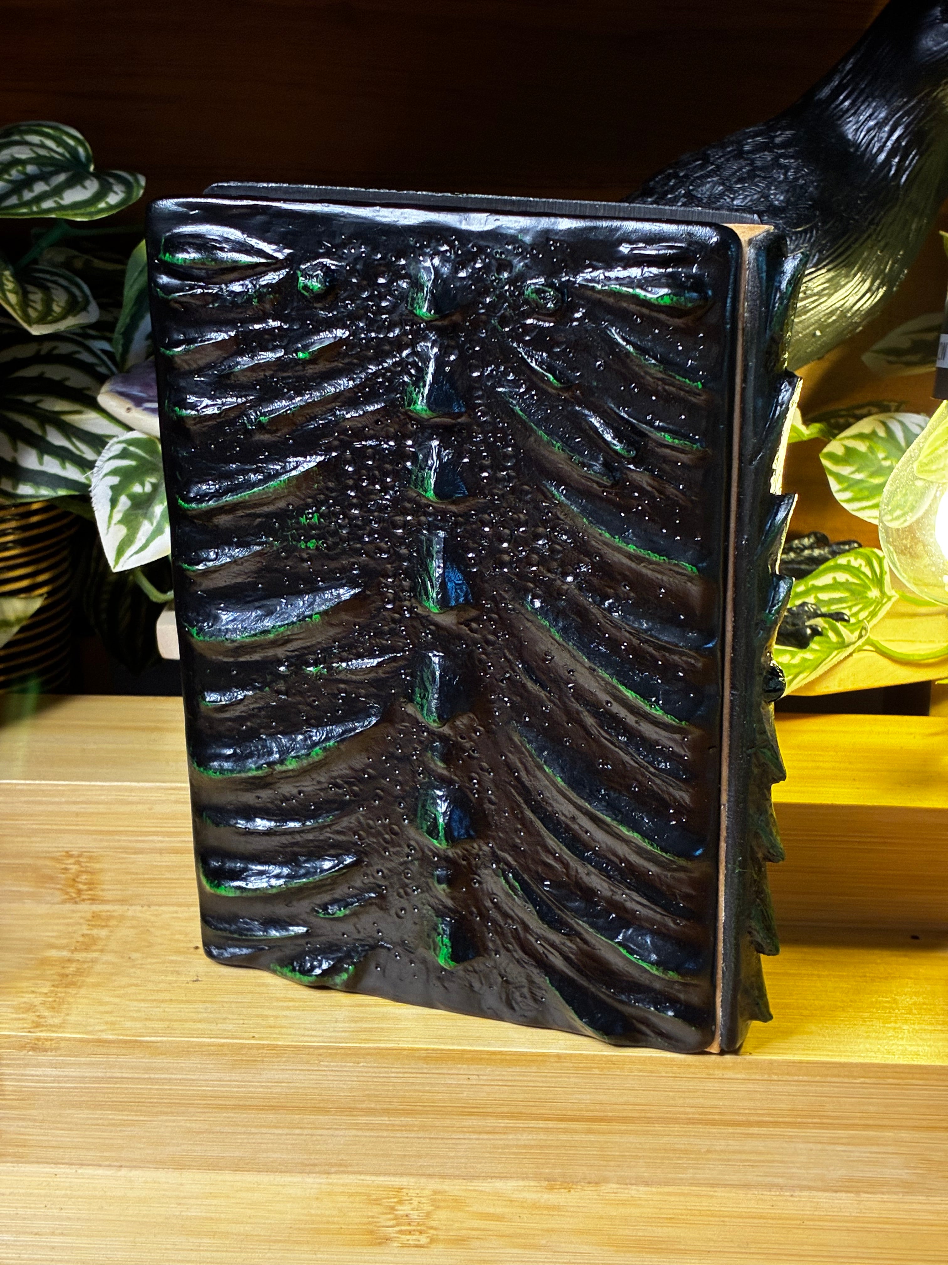 Emerald Dragon Scale Hardcover Notebook