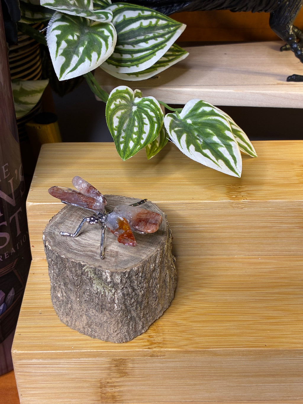 Fire Quartz Dragonfly