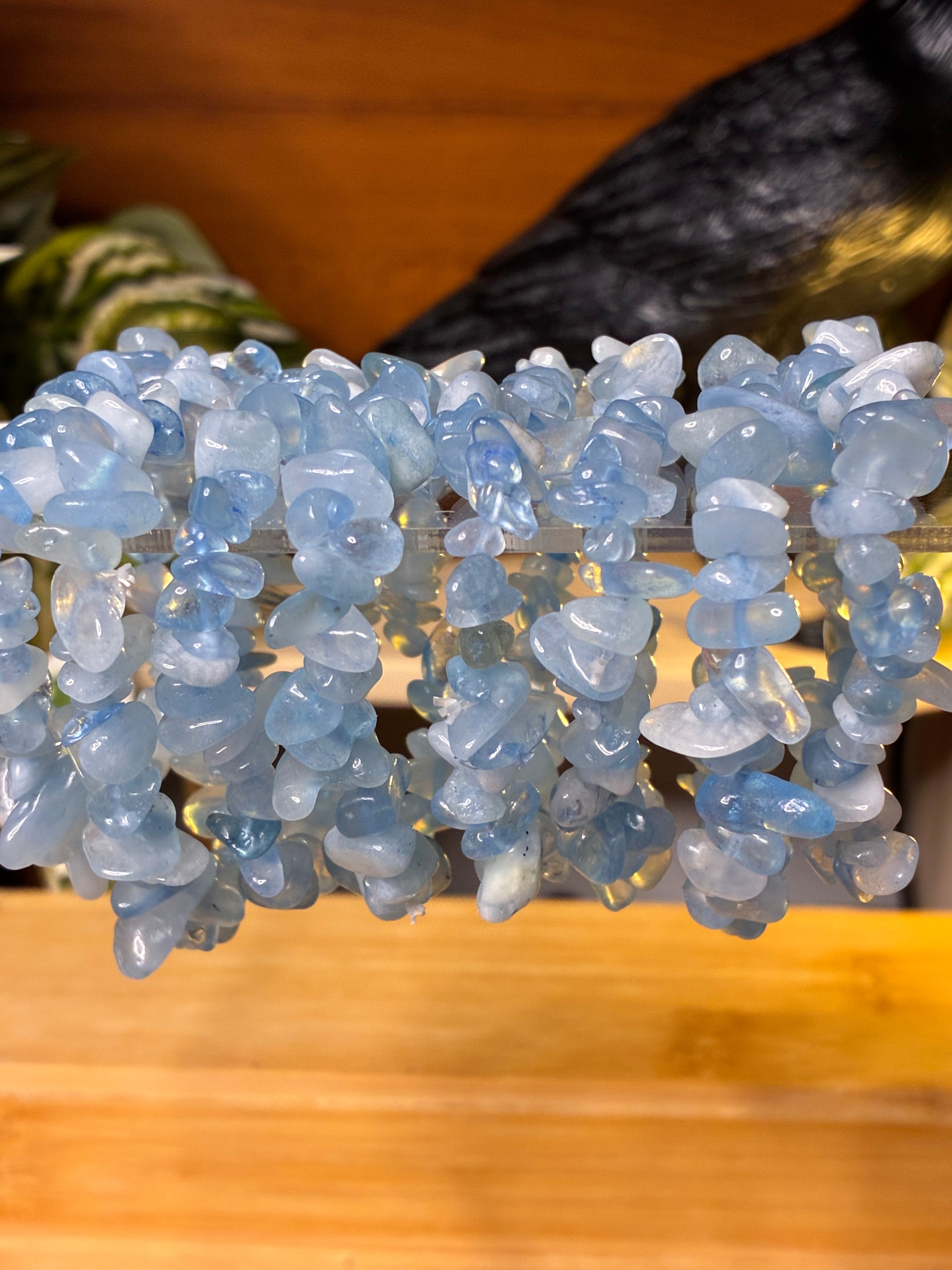 Aquamarine Chip Bracelets