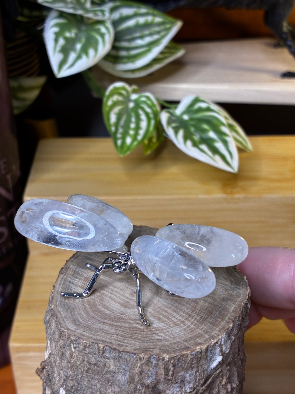Clear Quartz Dragonfly