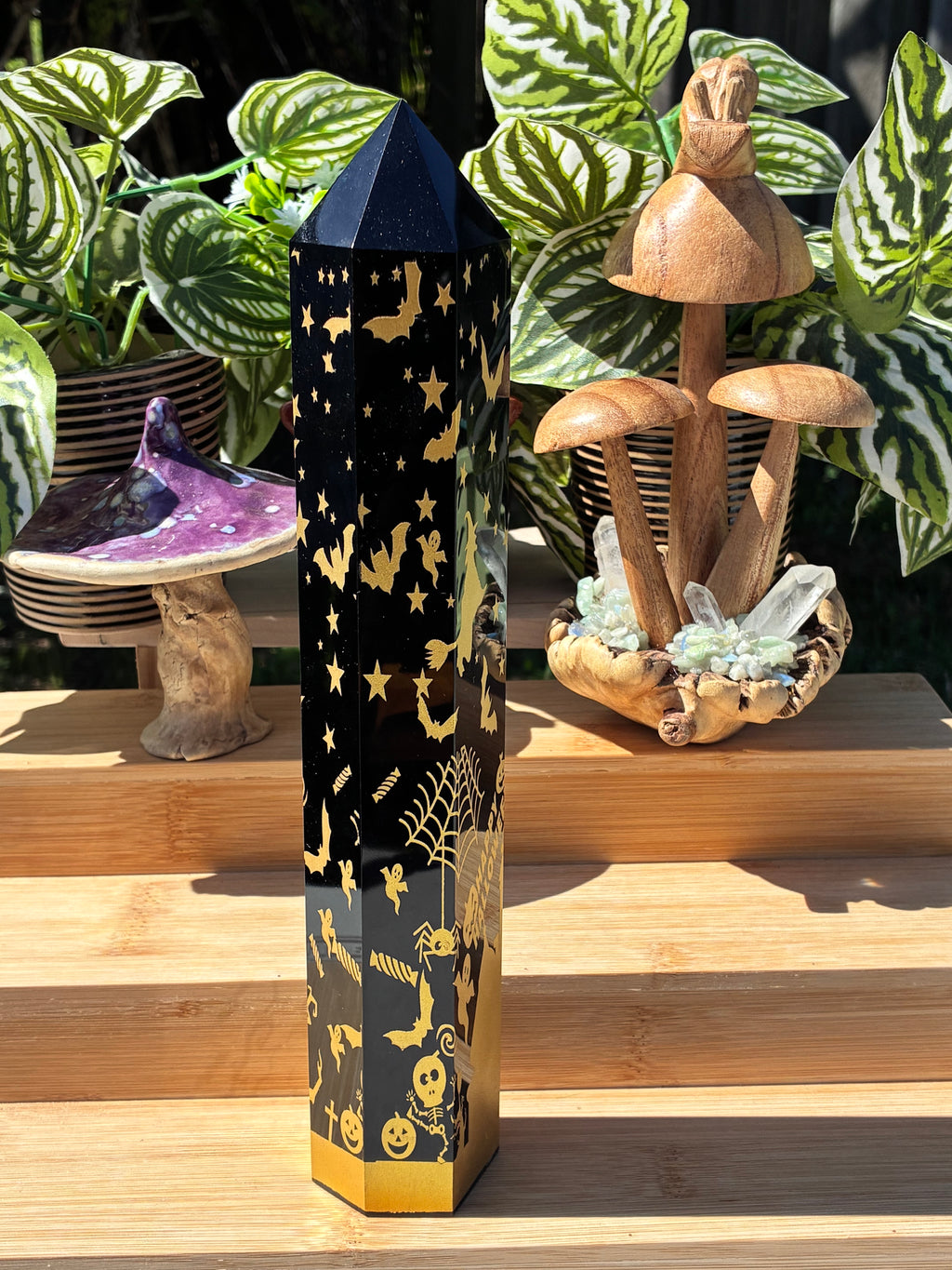 Black Obsidian Halloween Tower