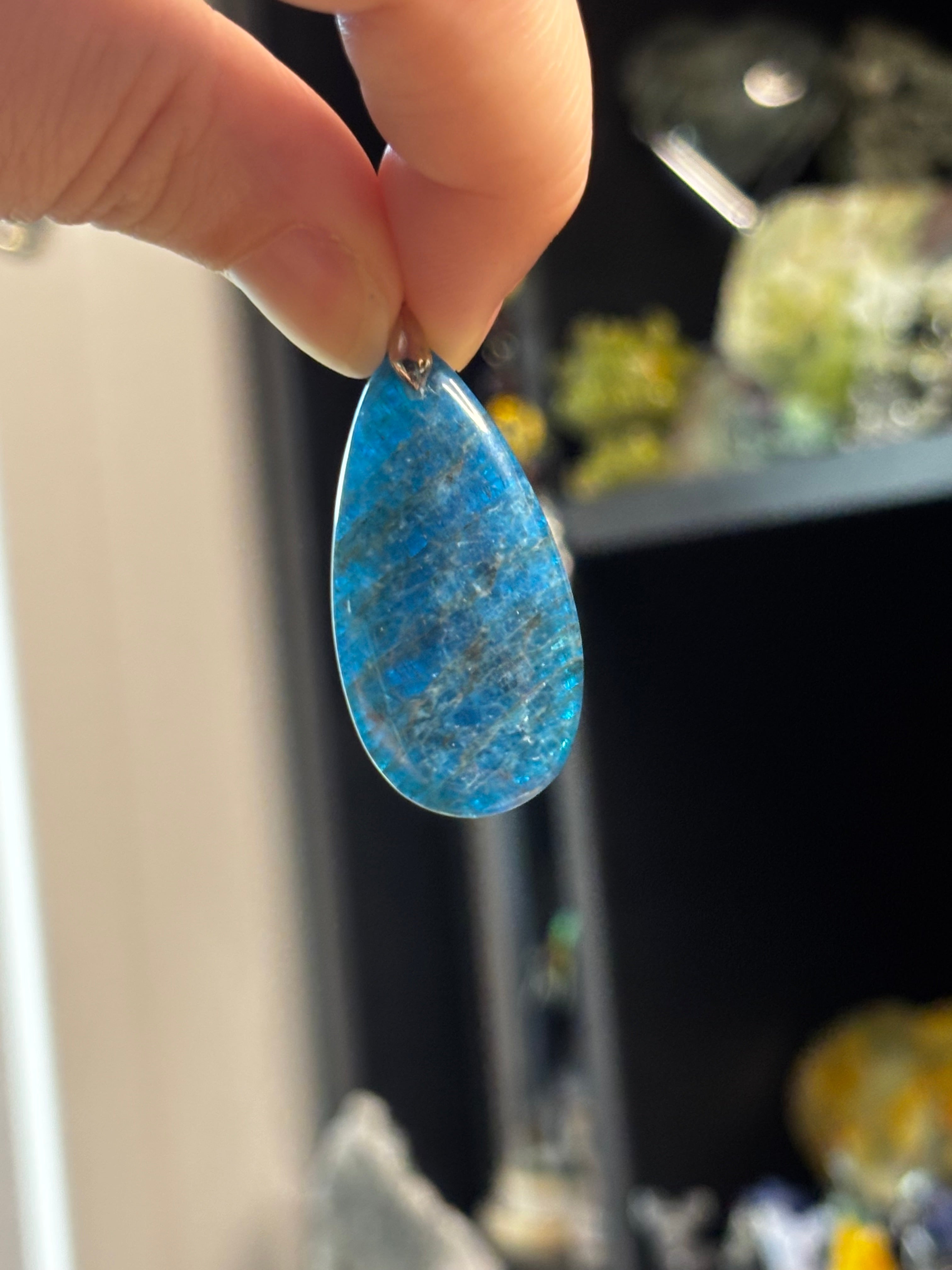 Blue Apatite Pendant 5